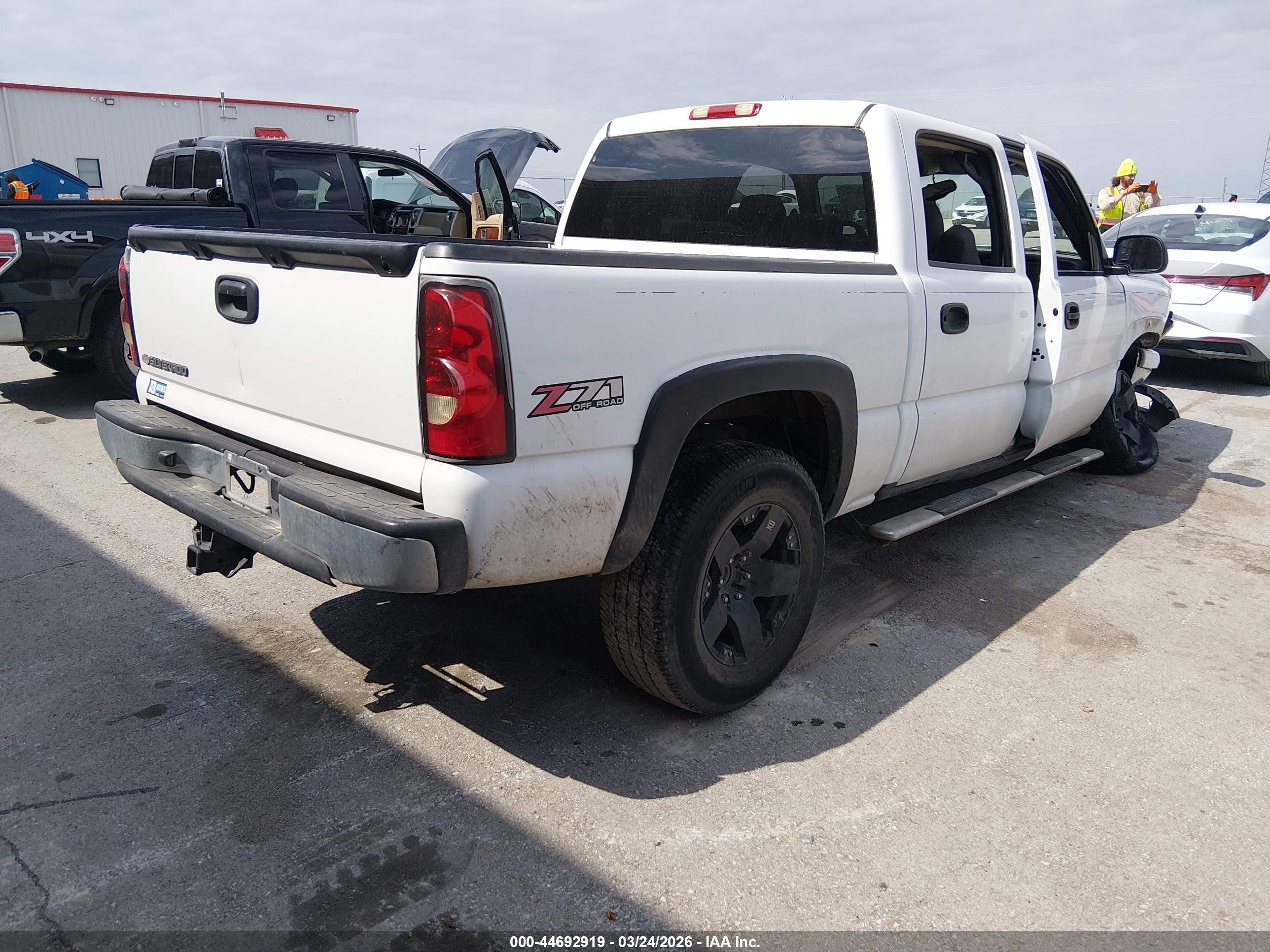 2006 Chevrolet Silverado 1500 Ls White vin: 2GCEK13V461296263