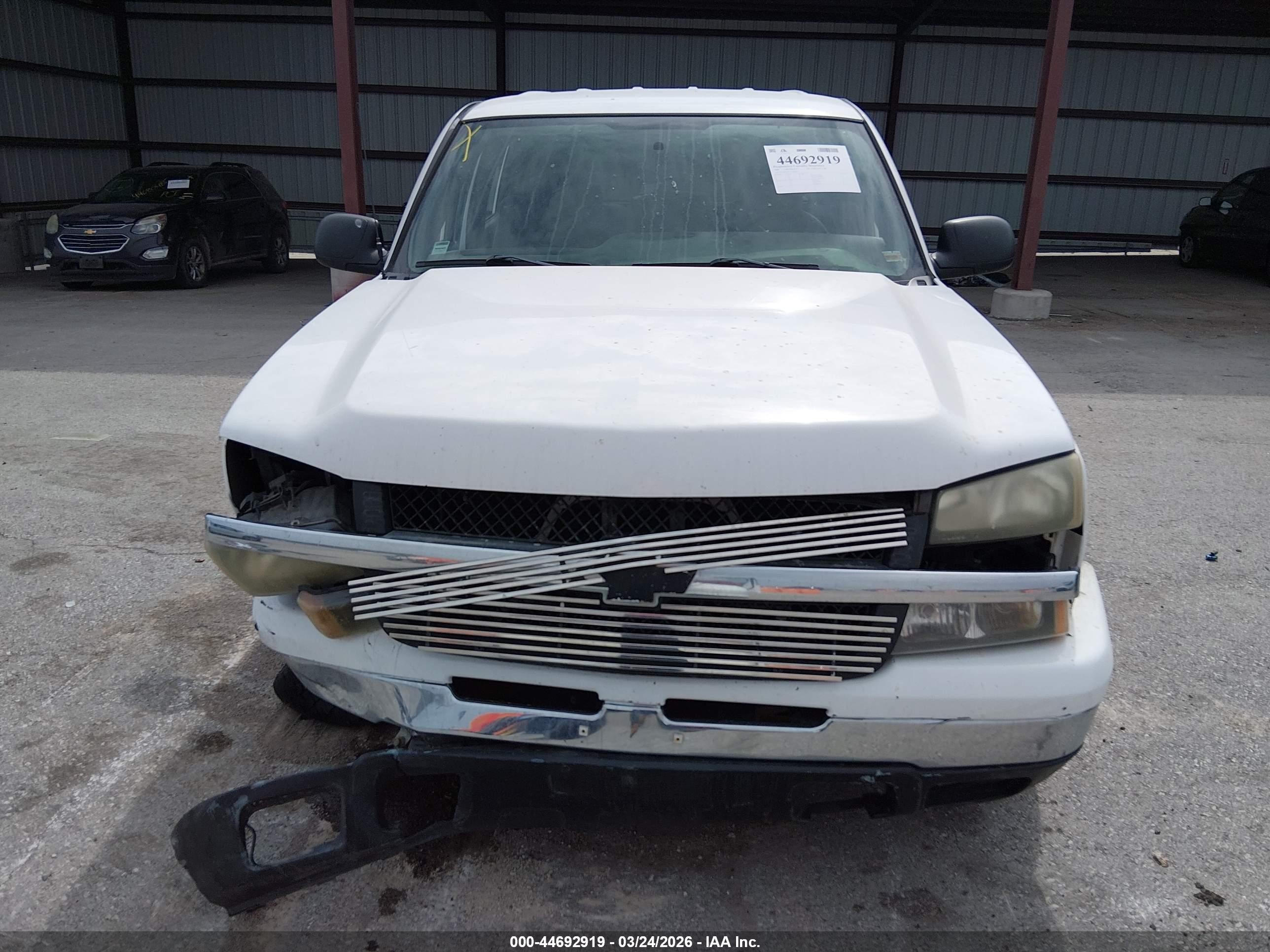 2006 Chevrolet Silverado 1500 Ls White vin: 2GCEK13V461296263