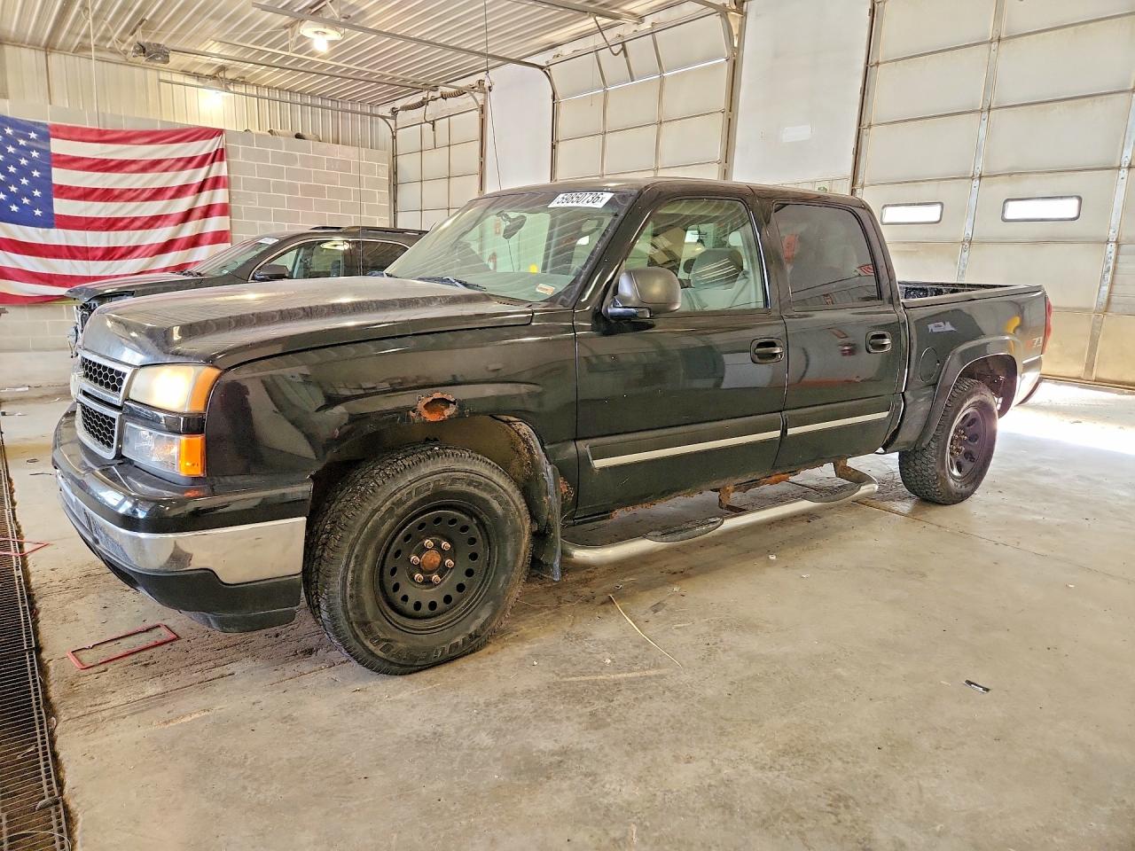 2006 Chevrolet Silverado K1500 Black vin: 2GCEK13V461307455