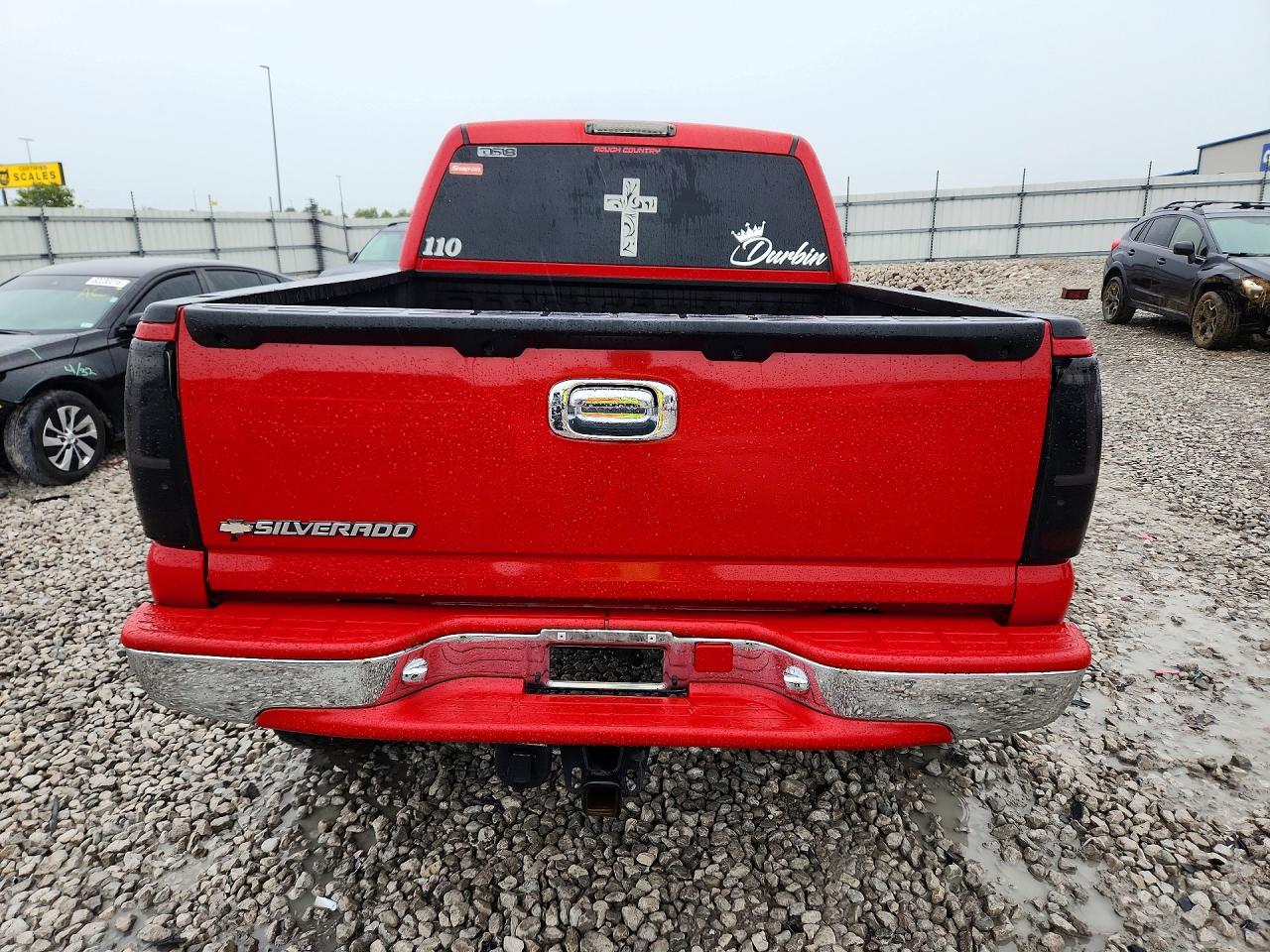 2006 Chevrolet Silverado K1500 Red vin: 2GCEK13V461347065
