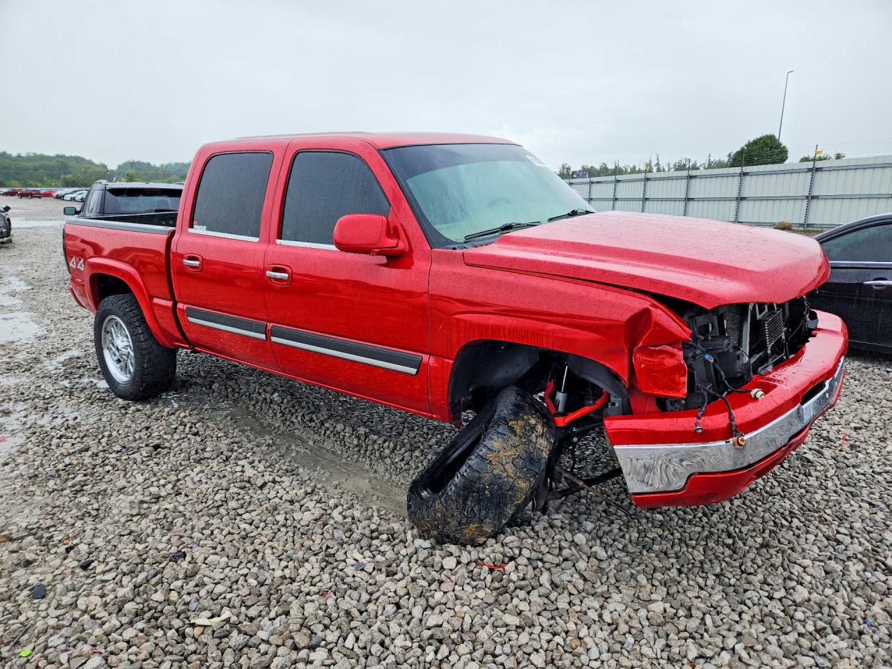 2006 Chevrolet Silverado K1500 Red vin: 2GCEK13V461347065