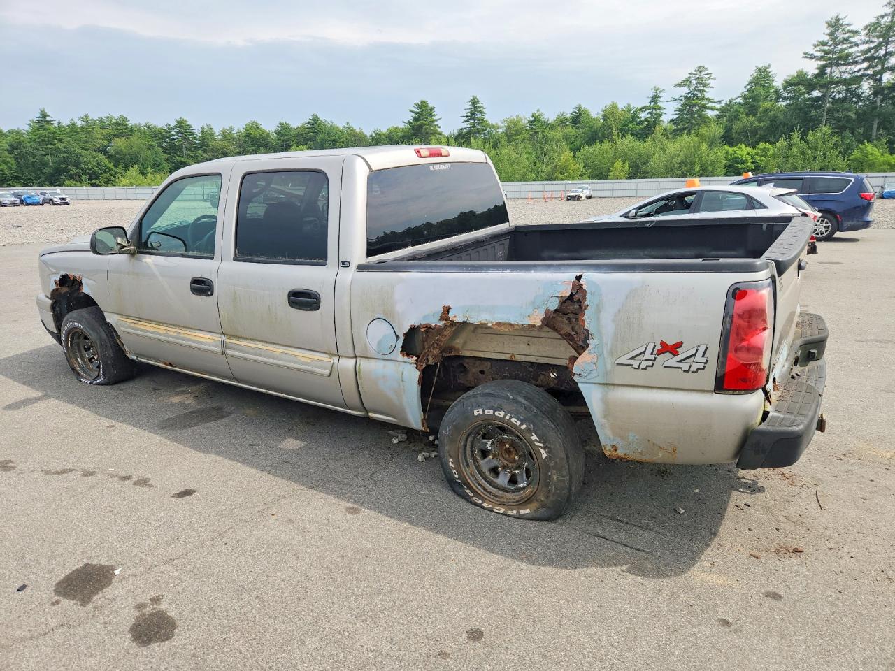 2007 Chevrolet Silverado K1500 Classic Crew Cab Silver vin: 2GCEK13V471131914