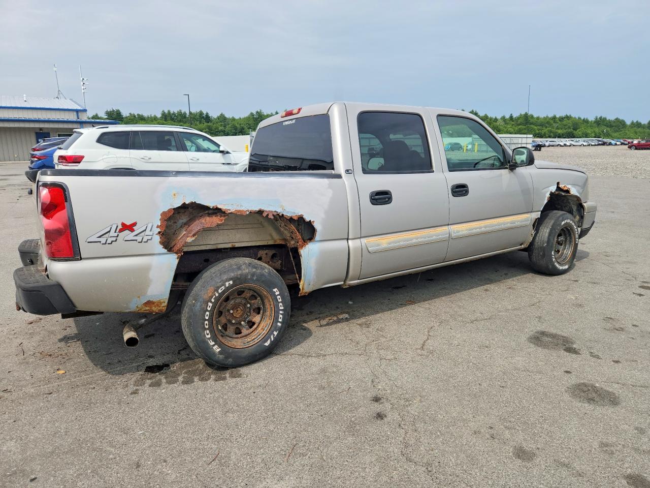 2007 Chevrolet Silverado K1500 Classic Crew Cab Silver vin: 2GCEK13V471131914