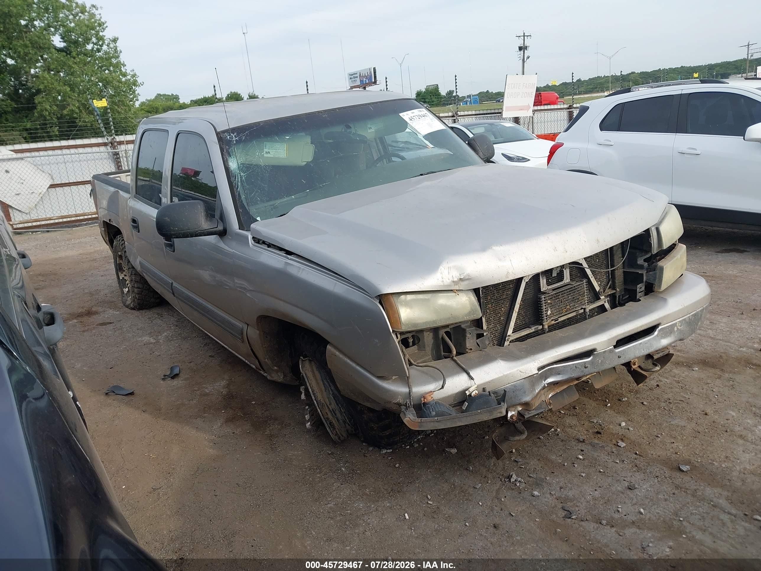 2007 Chevrolet Silverado 1500 Classic Ls Silver vin: 2GCEK13V471152648