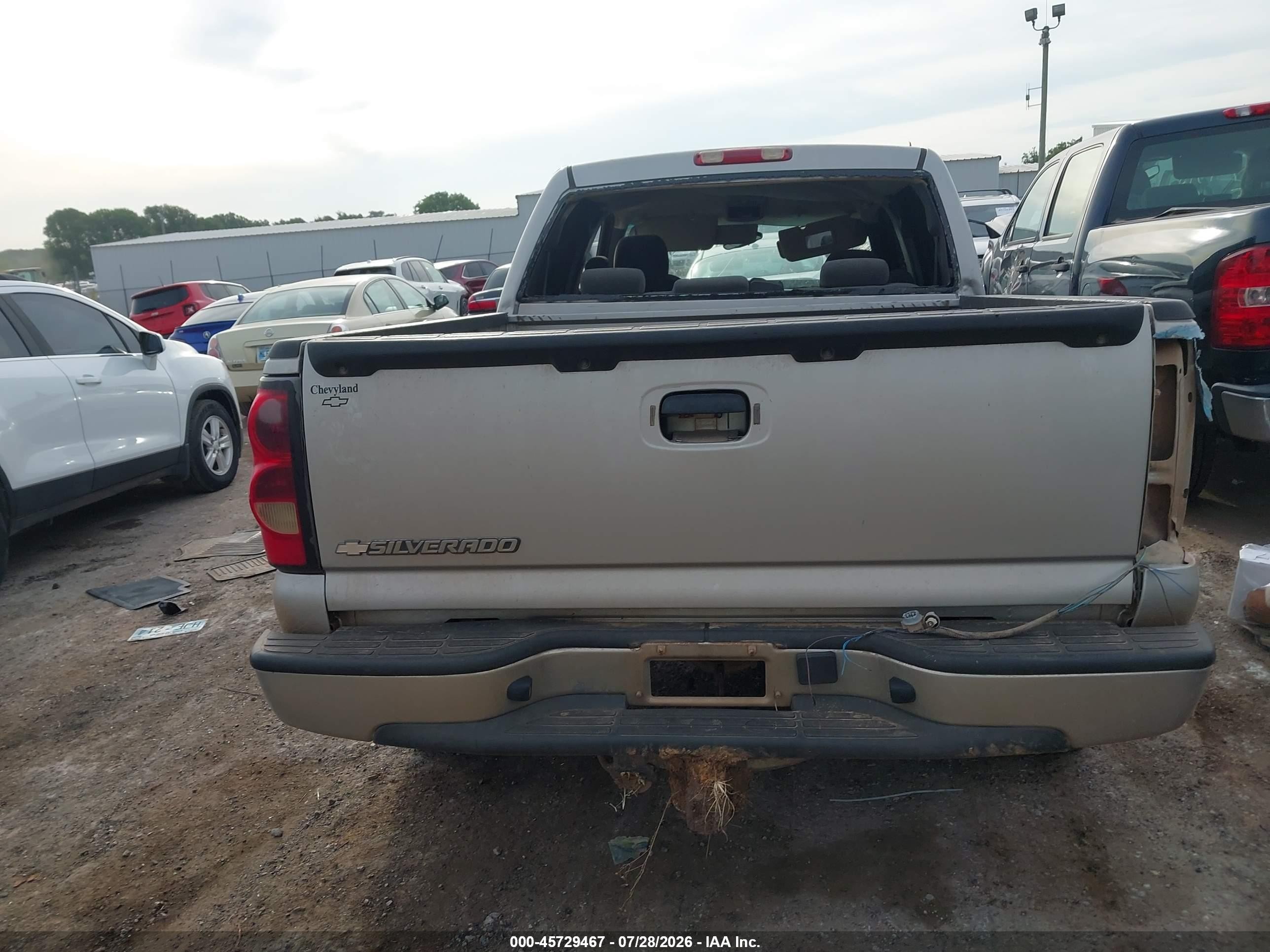 2007 Chevrolet Silverado 1500 Classic Ls Silver vin: 2GCEK13V471152648