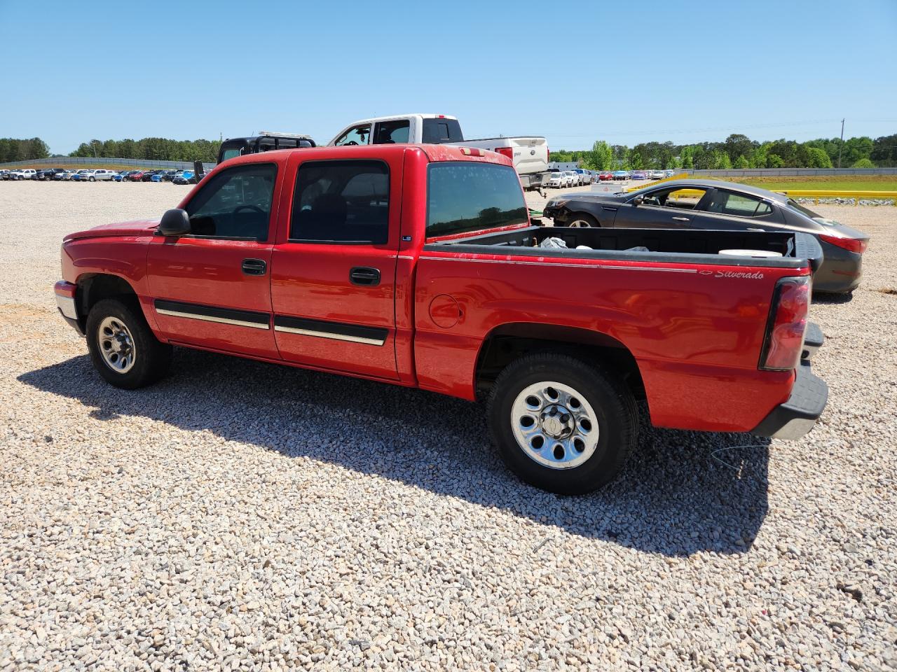 2007 Chevrolet Silverado K1500 Classic Crew Cab Red vin: 2GCEK13V671123829