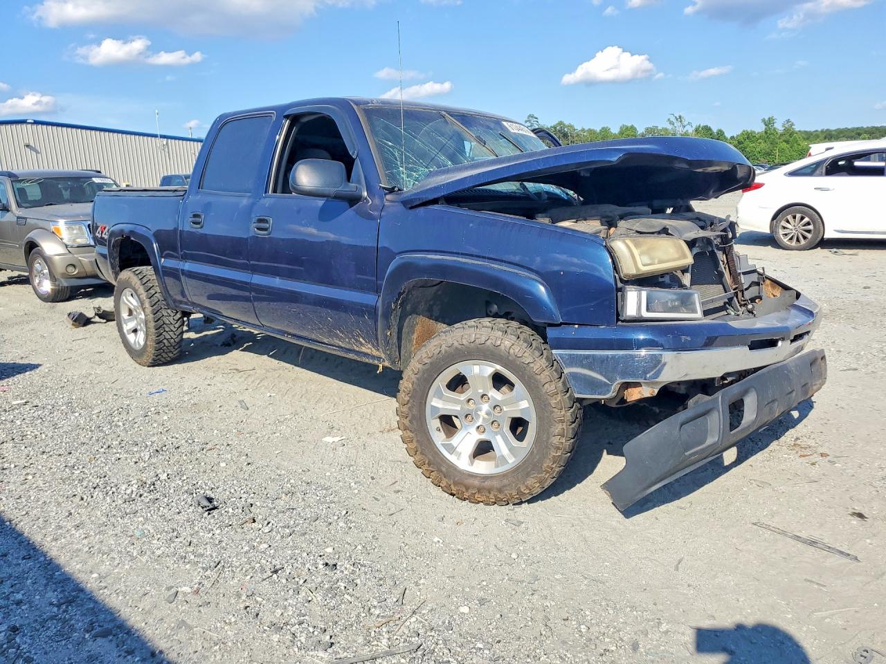 2006 Chevrolet Silverado K1500 Синий vin: 2GCEK13VX61248380