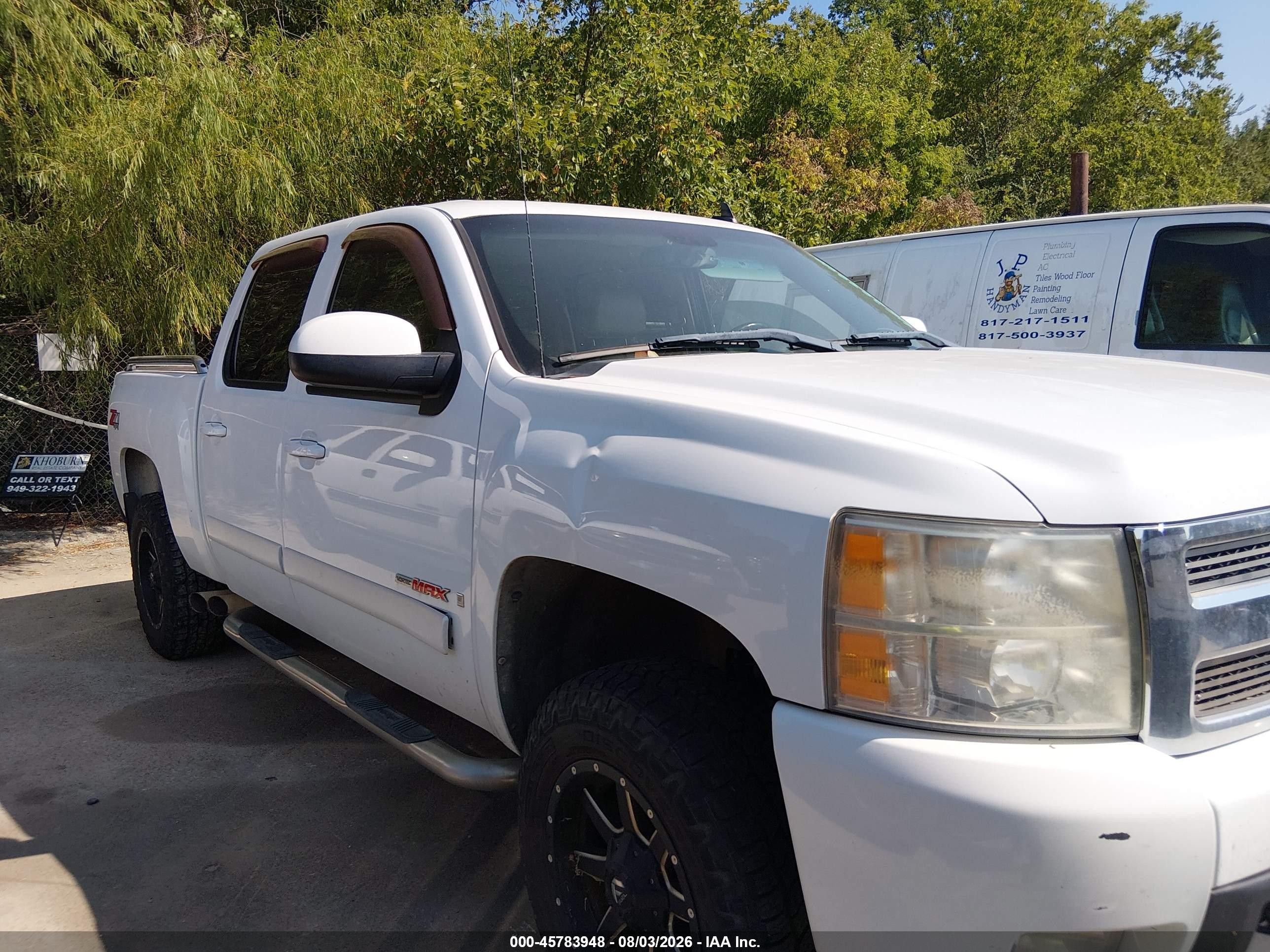 2007 Chevrolet Silverado 1500 Ltz White vin: 2GCEK13Y371643321