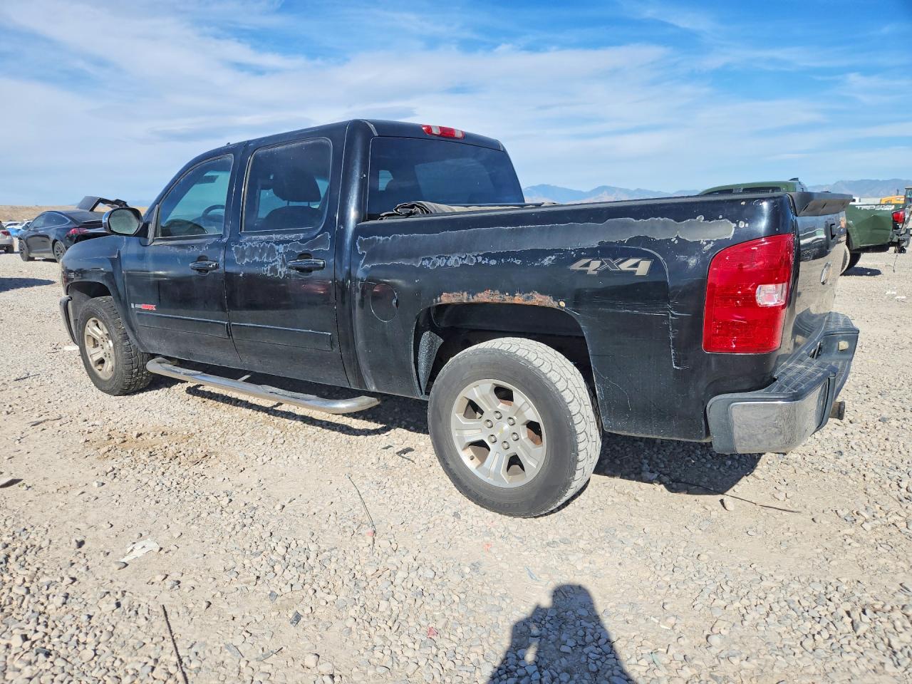 2007 Chevrolet Silverado K1500 Crew Cab Black vin: 2GCEK13Y871515043