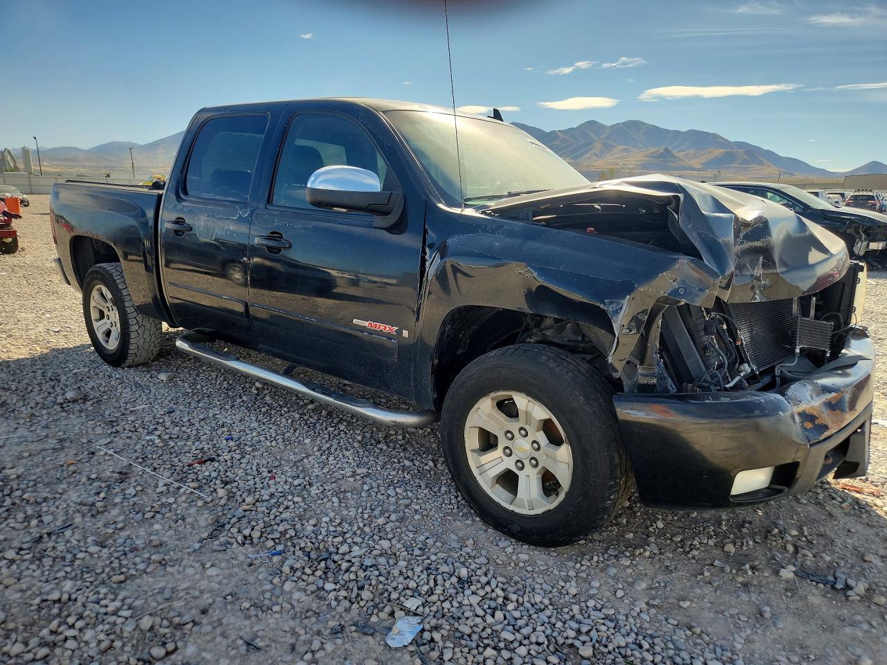 2007 Chevrolet Silverado K1500 Crew Cab Black vin: 2GCEK13Y871515043