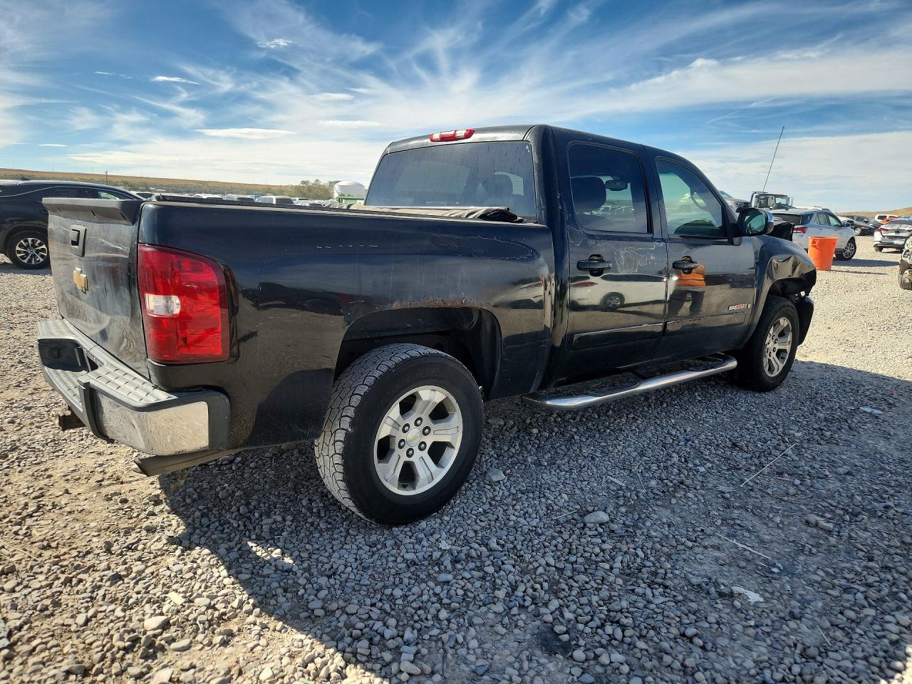 2007 Chevrolet Silverado K1500 Crew Cab Black vin: 2GCEK13Y871515043