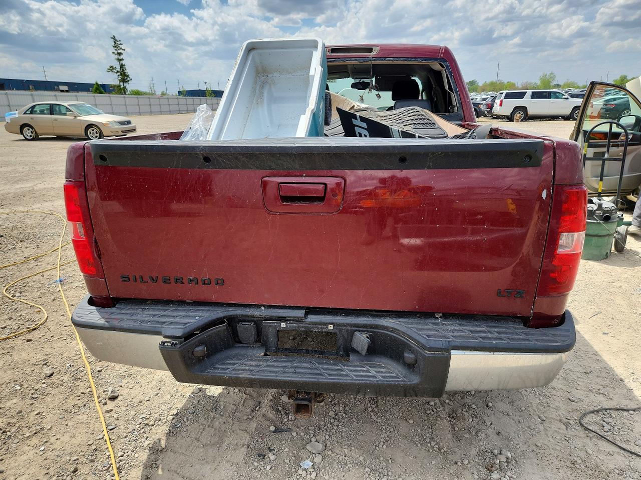 2007 Chevrolet Silverado K1500 Crew Cab Maroon vin: 2GCEK13Y971564574