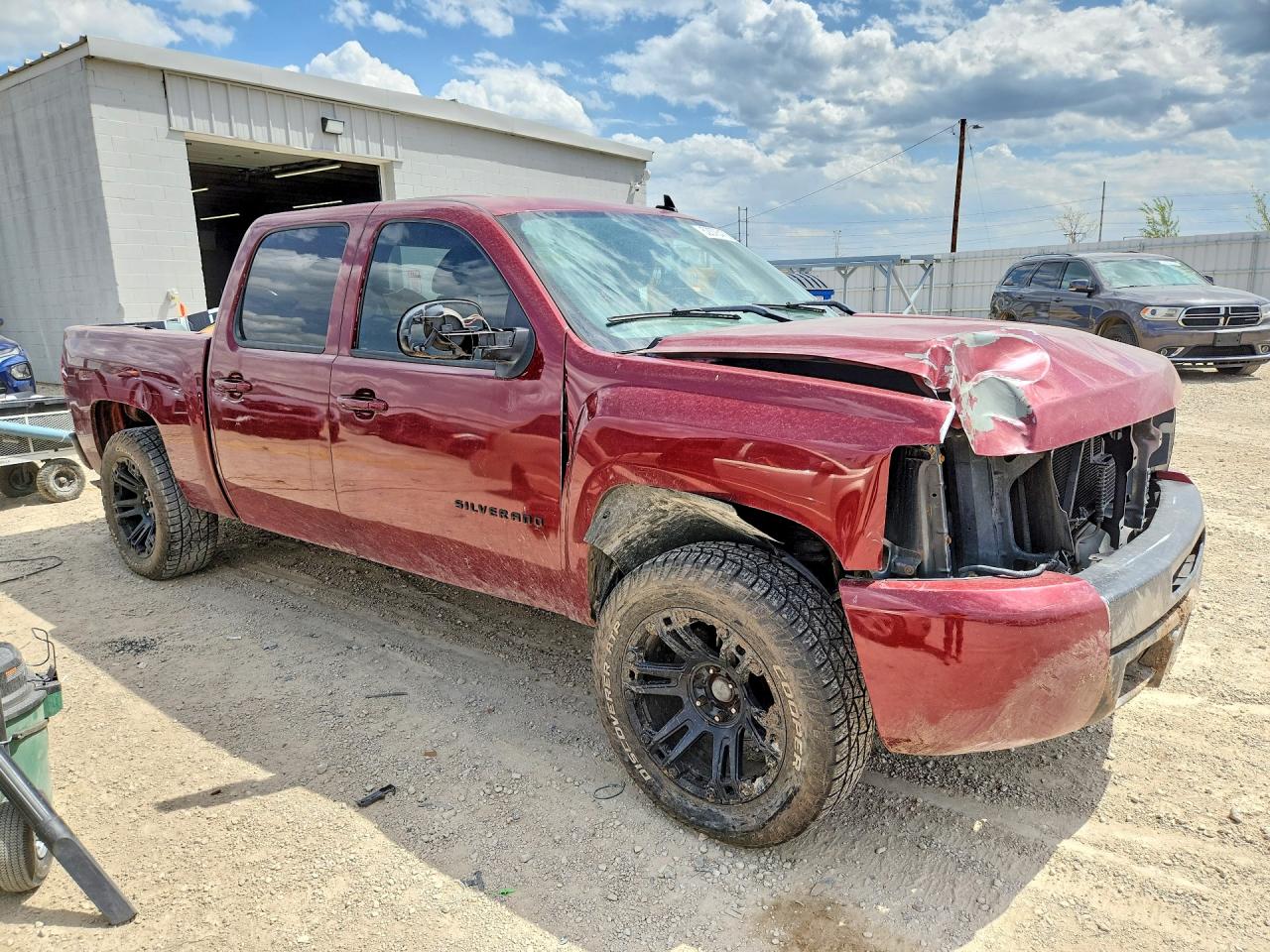 2007 Chevrolet Silverado K1500 Crew Cab Maroon vin: 2GCEK13Y971564574