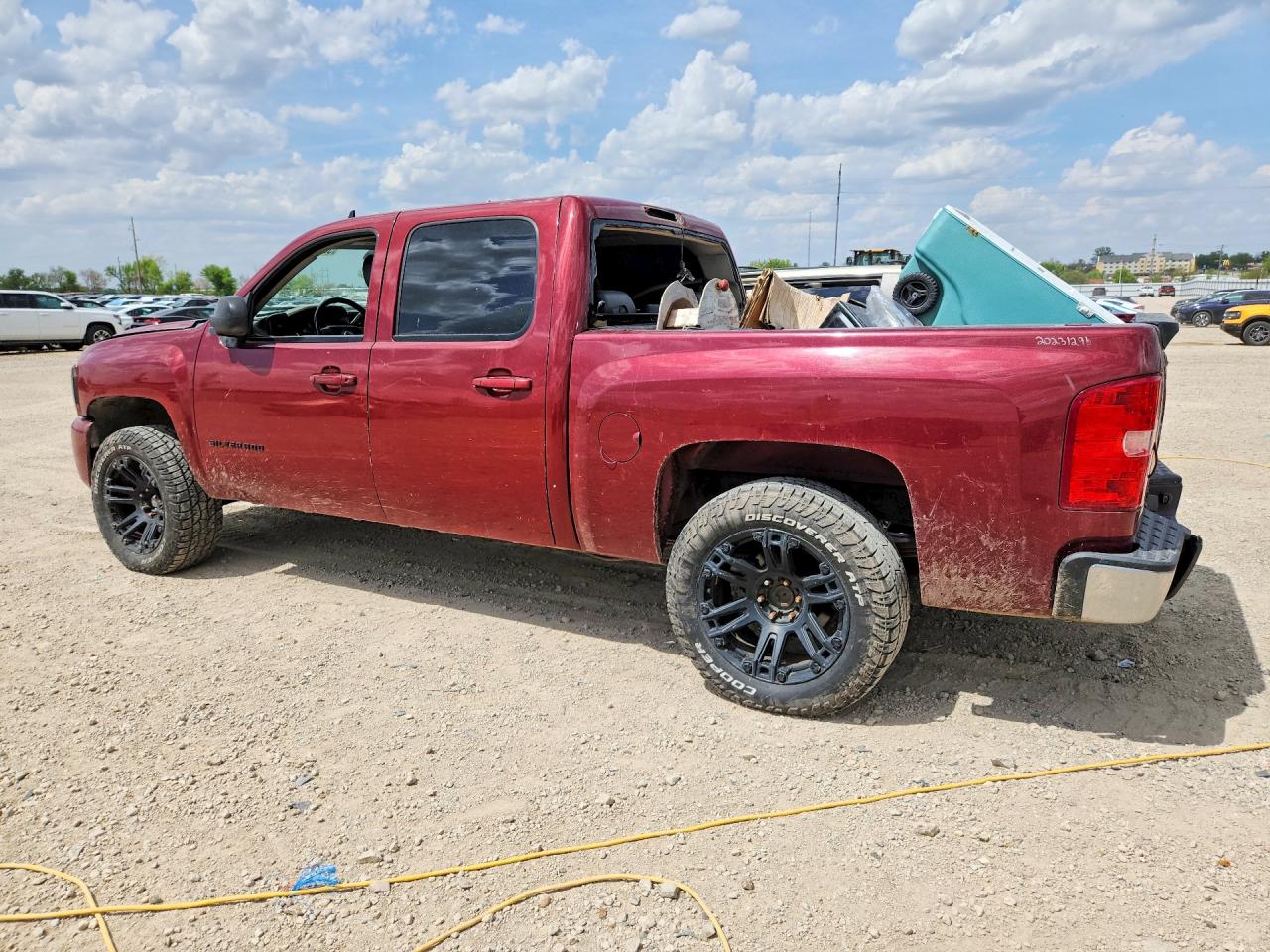 2007 Chevrolet Silverado K1500 Crew Cab Maroon vin: 2GCEK13Y971564574