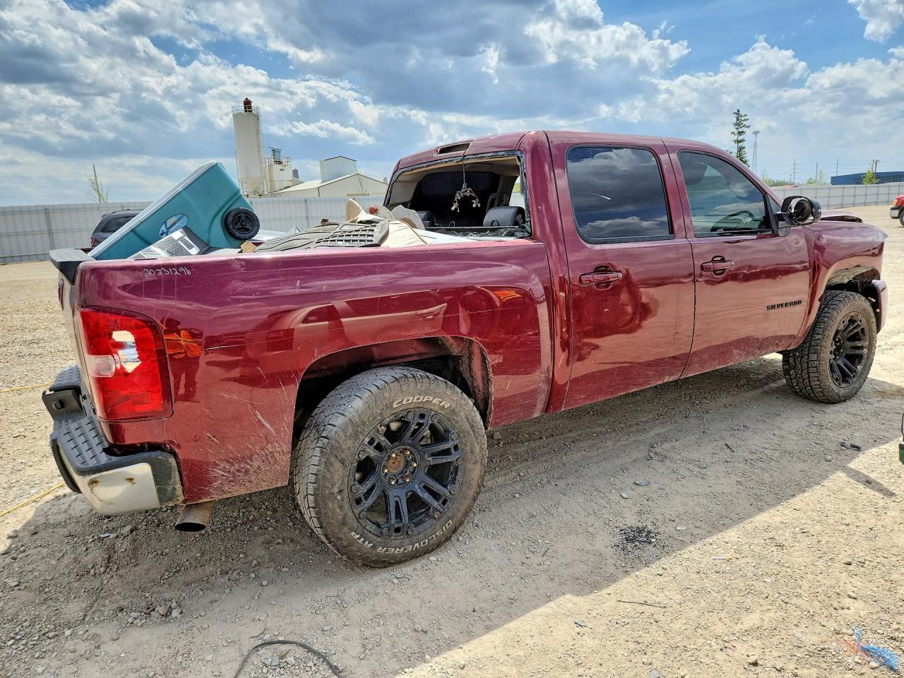 2007 Chevrolet Silverado K1500 Crew Cab Maroon vin: 2GCEK13Y971564574