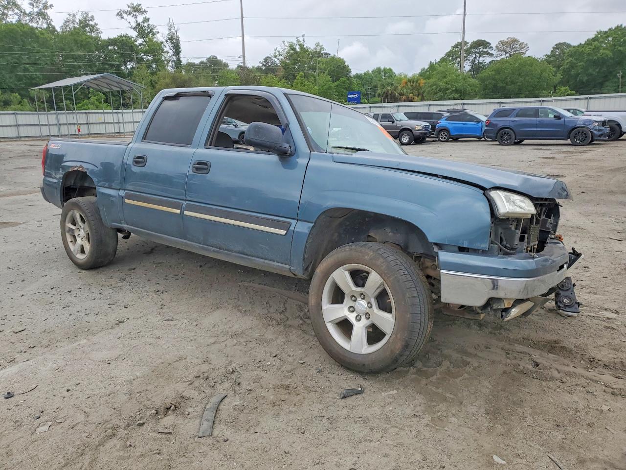 2006 Chevrolet Silverado K1500 Blue vin: 2GCEK13Z261262793