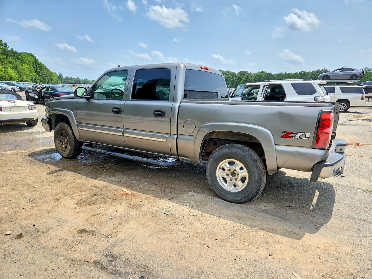 2007 Chevrolet Silverado K1500 Classic Crew Cab Gray vin: 2GCEK13Z771104743