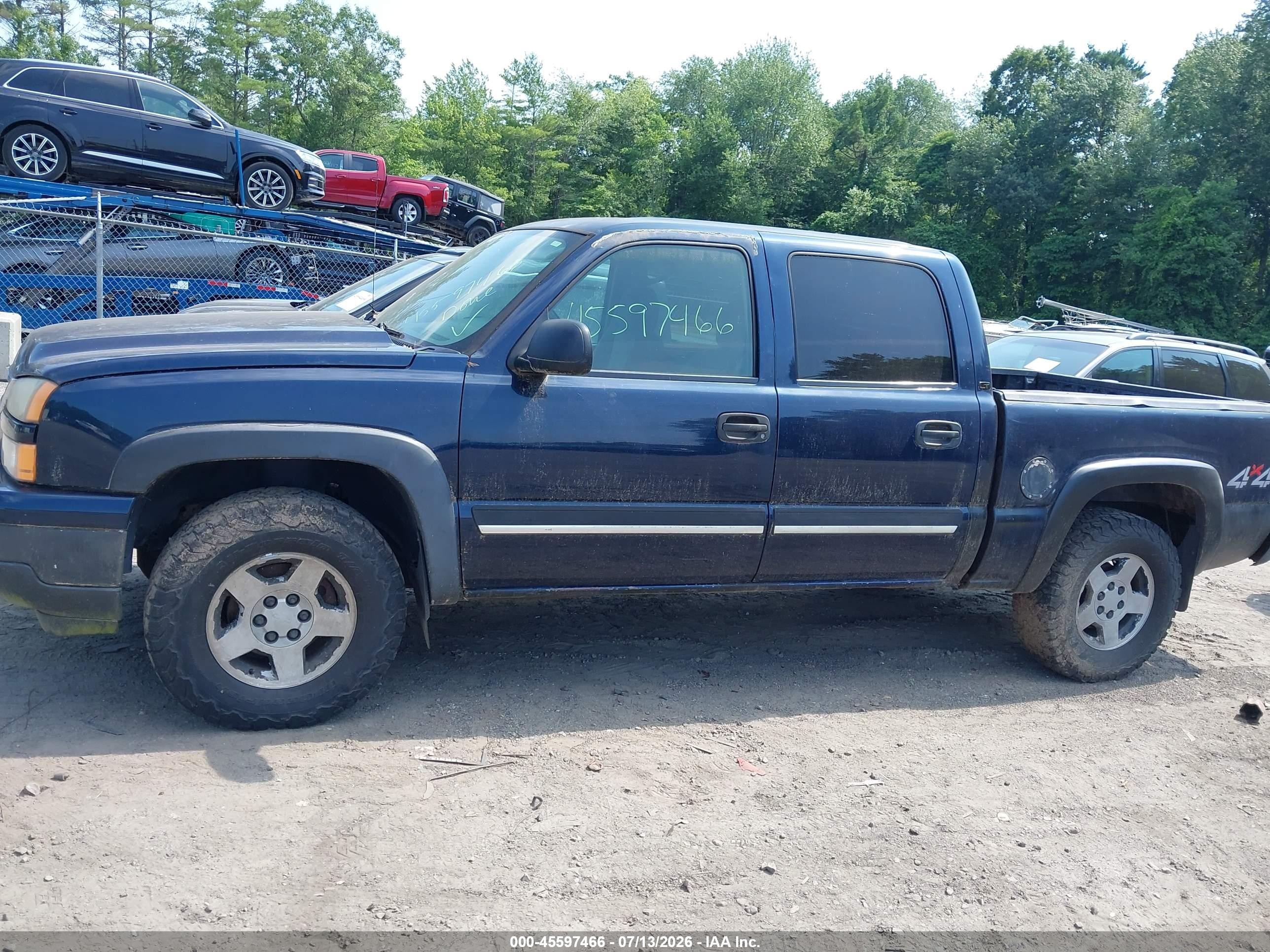 2006 Chevrolet Silverado 1500 Lt1 Blue vin: 2GCEK13Z961336792