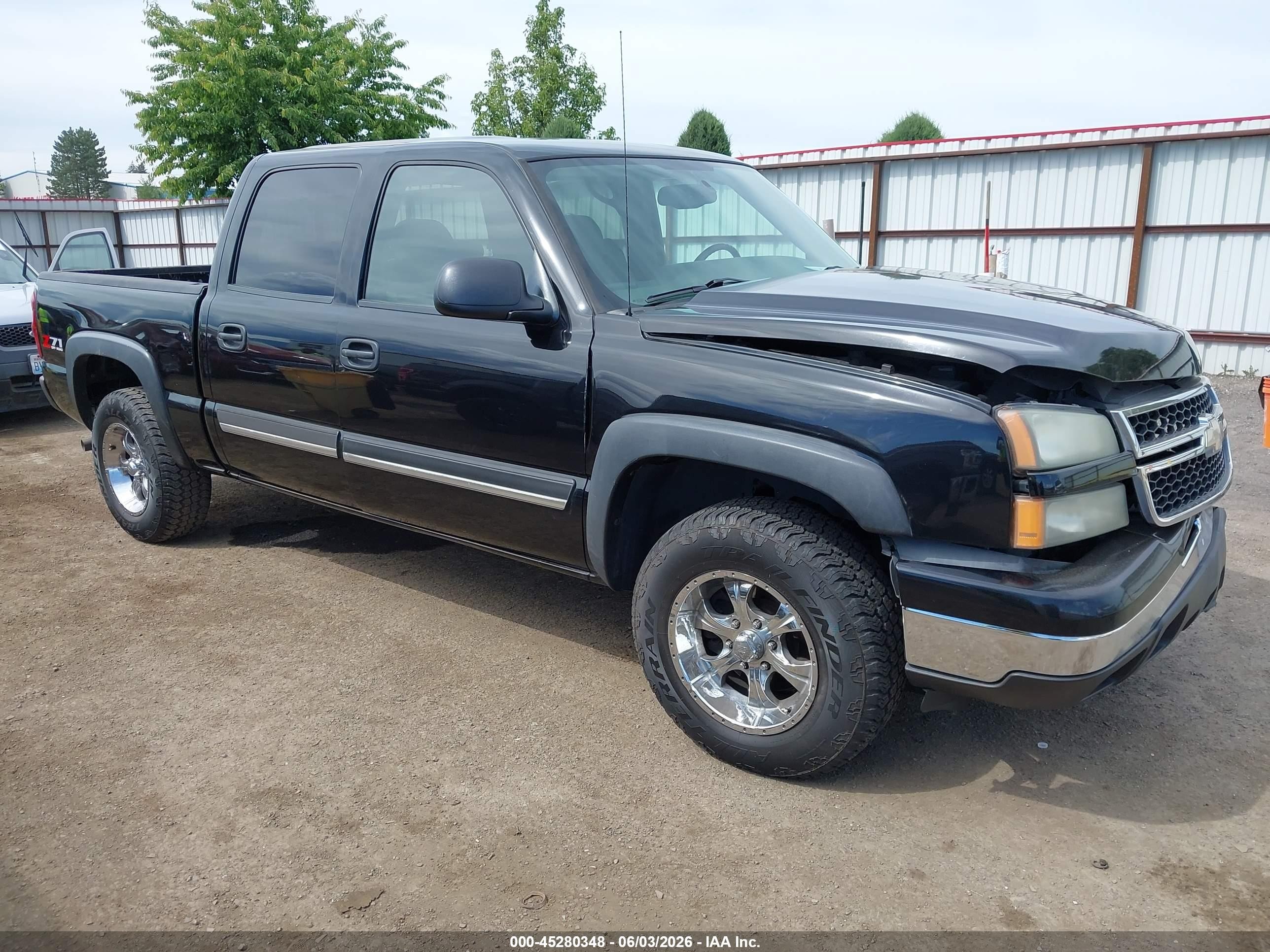 2006 Chevrolet Silverado 1500 Lt1 Black vin: 2GCEK13ZX61353102