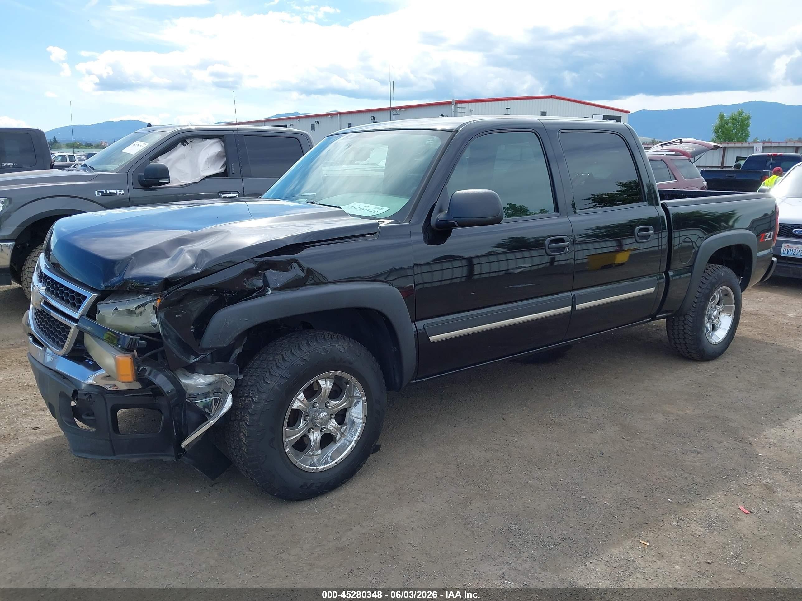 2006 Chevrolet Silverado 1500 Lt1 Black vin: 2GCEK13ZX61353102