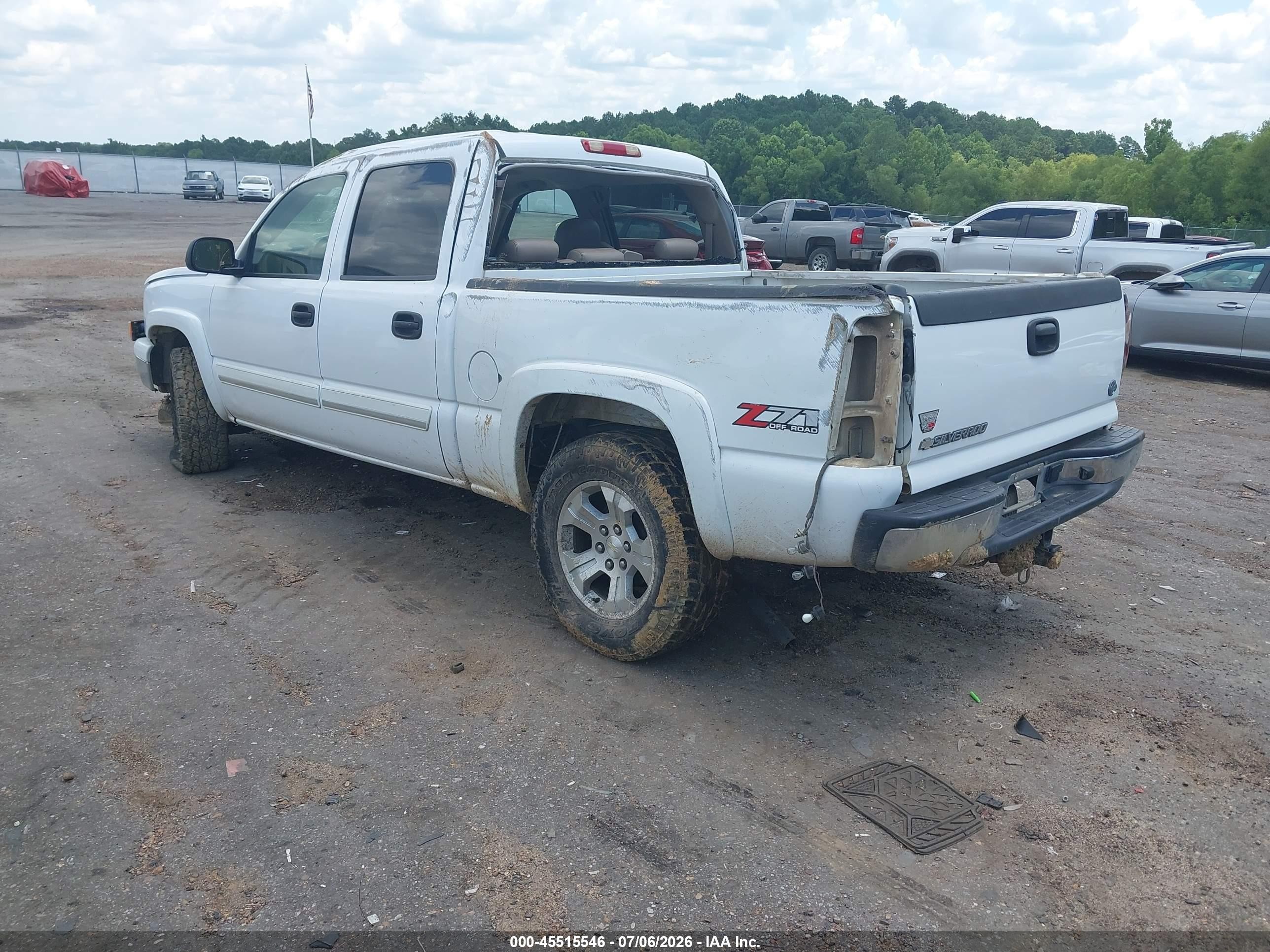 2007 Chevrolet Silverado 1500 Classic Lt3 White vin: 2GCEK13ZX71114456