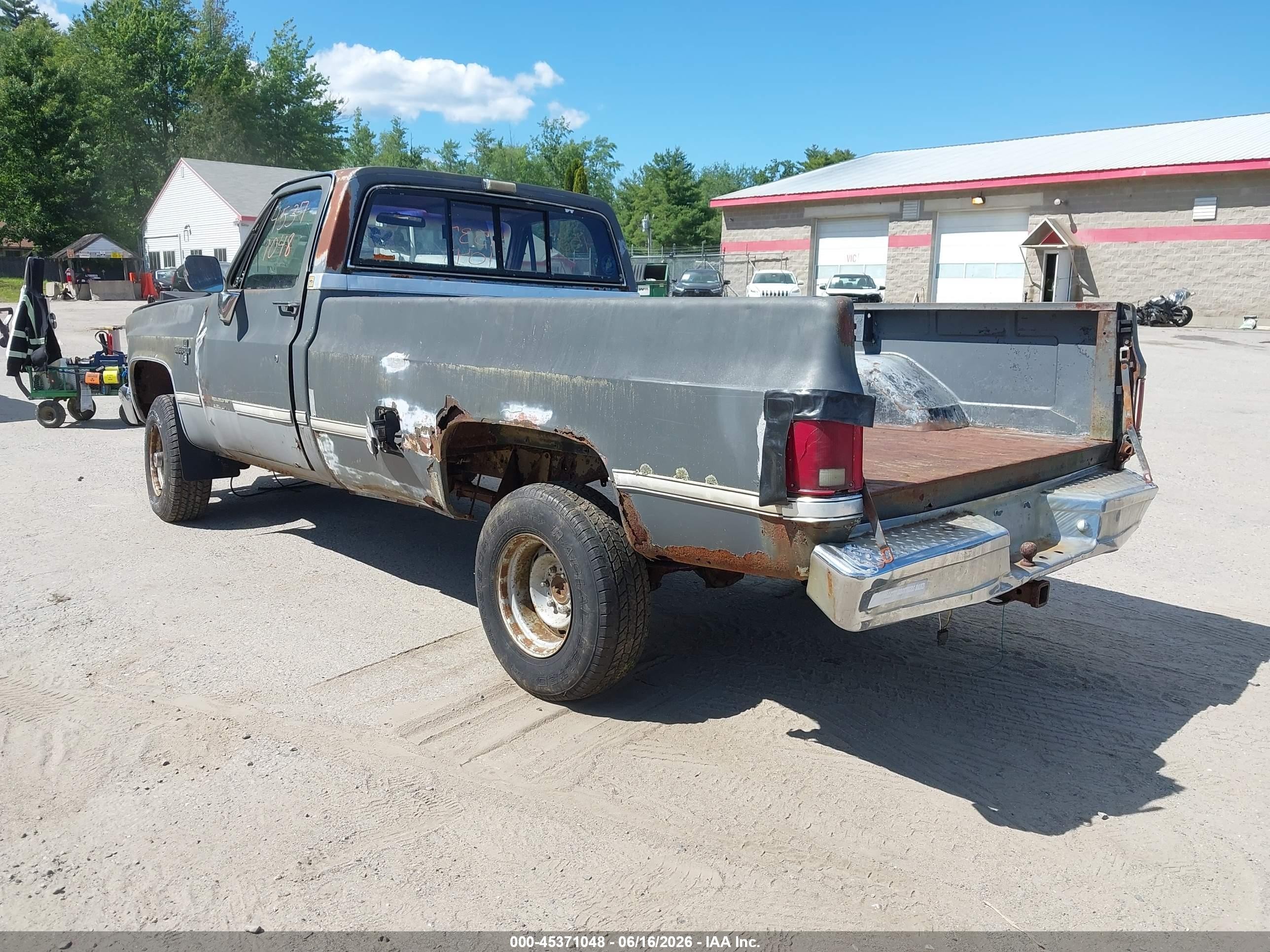 1986 Chevrolet K10   Gray vin: 2GCEK14H6G1216567