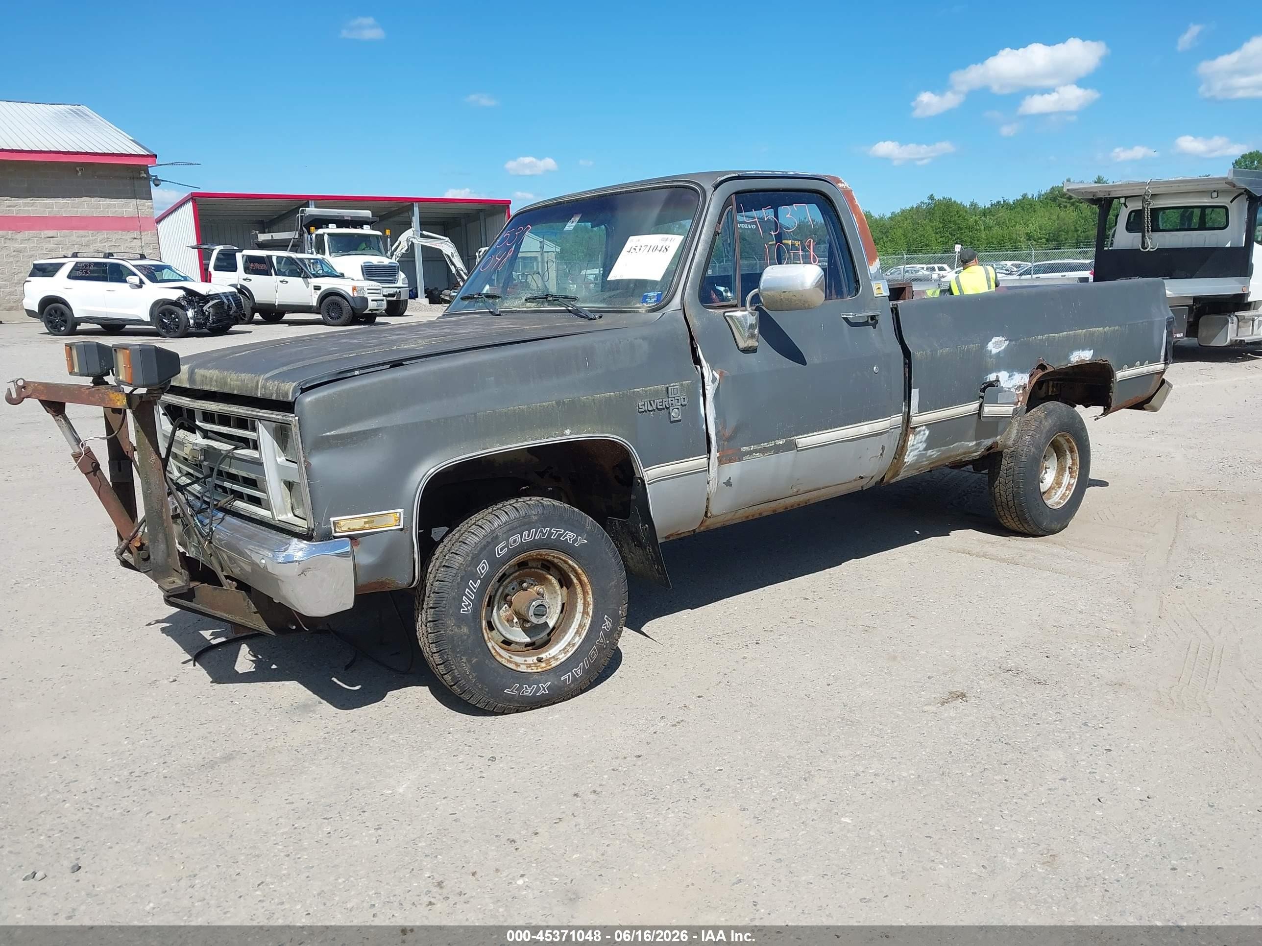 1986 Chevrolet K10   Gray vin: 2GCEK14H6G1216567
