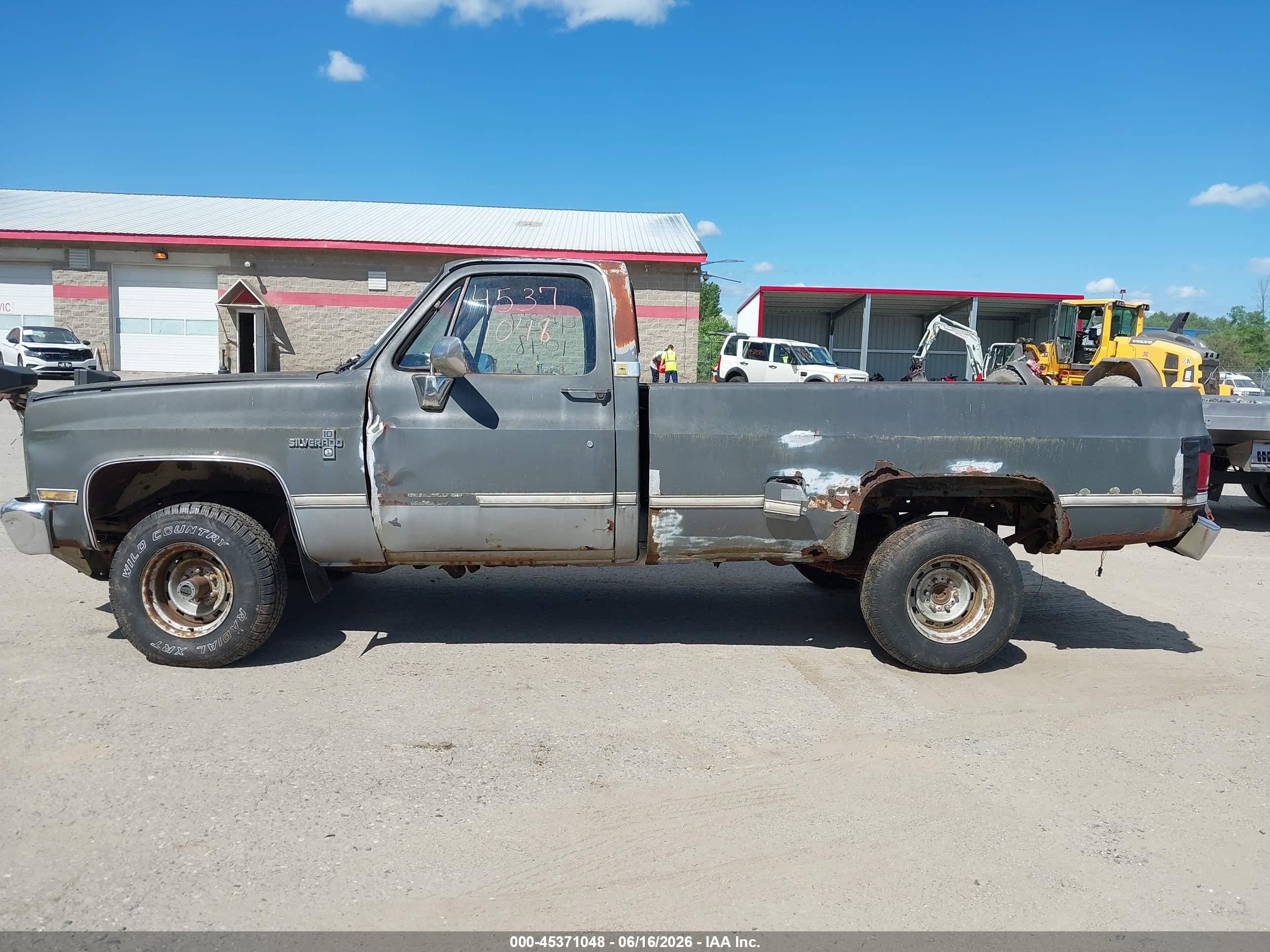 1986 Chevrolet K10   Gray vin: 2GCEK14H6G1216567