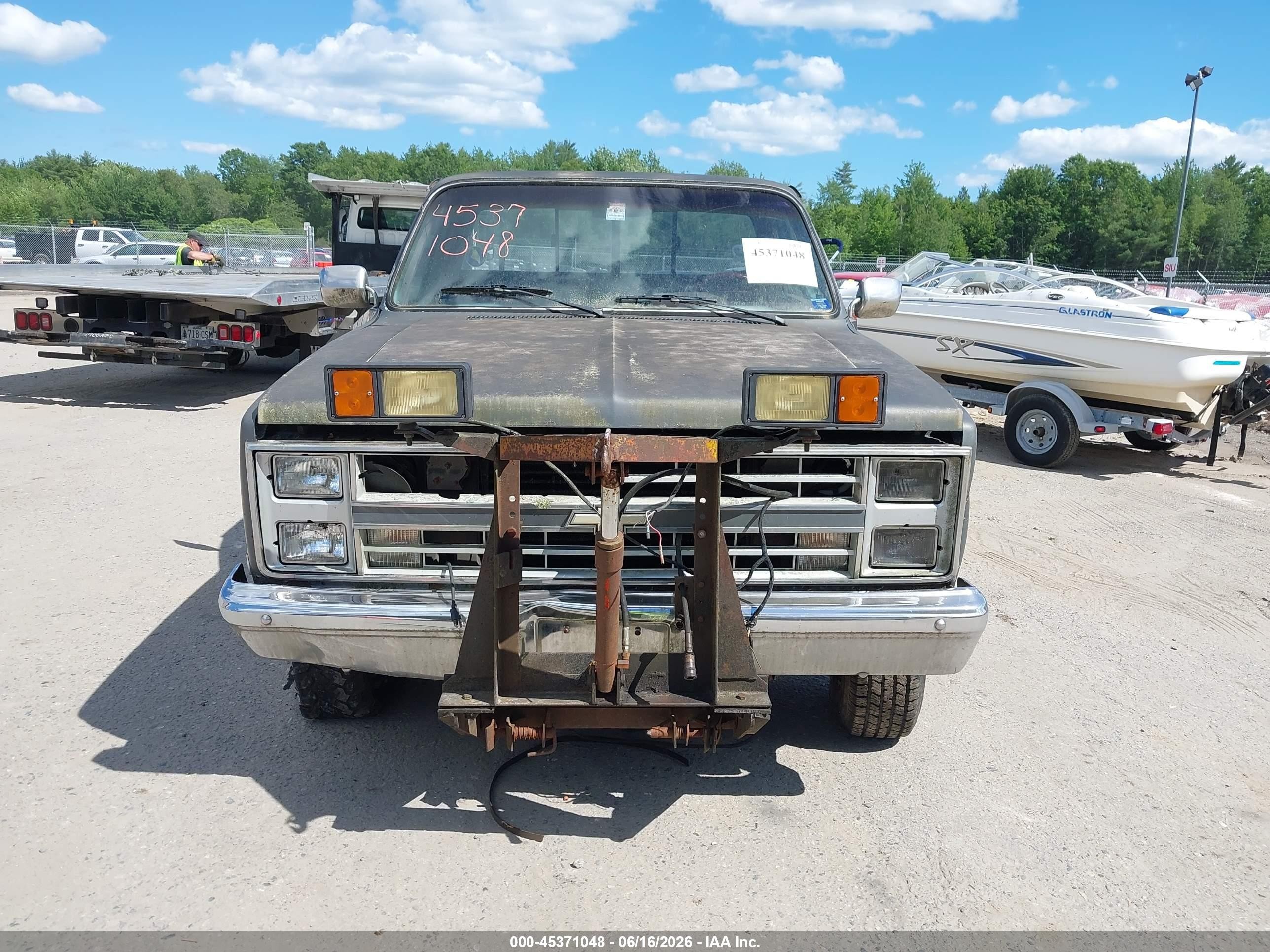 1986 Chevrolet K10   Gray vin: 2GCEK14H6G1216567