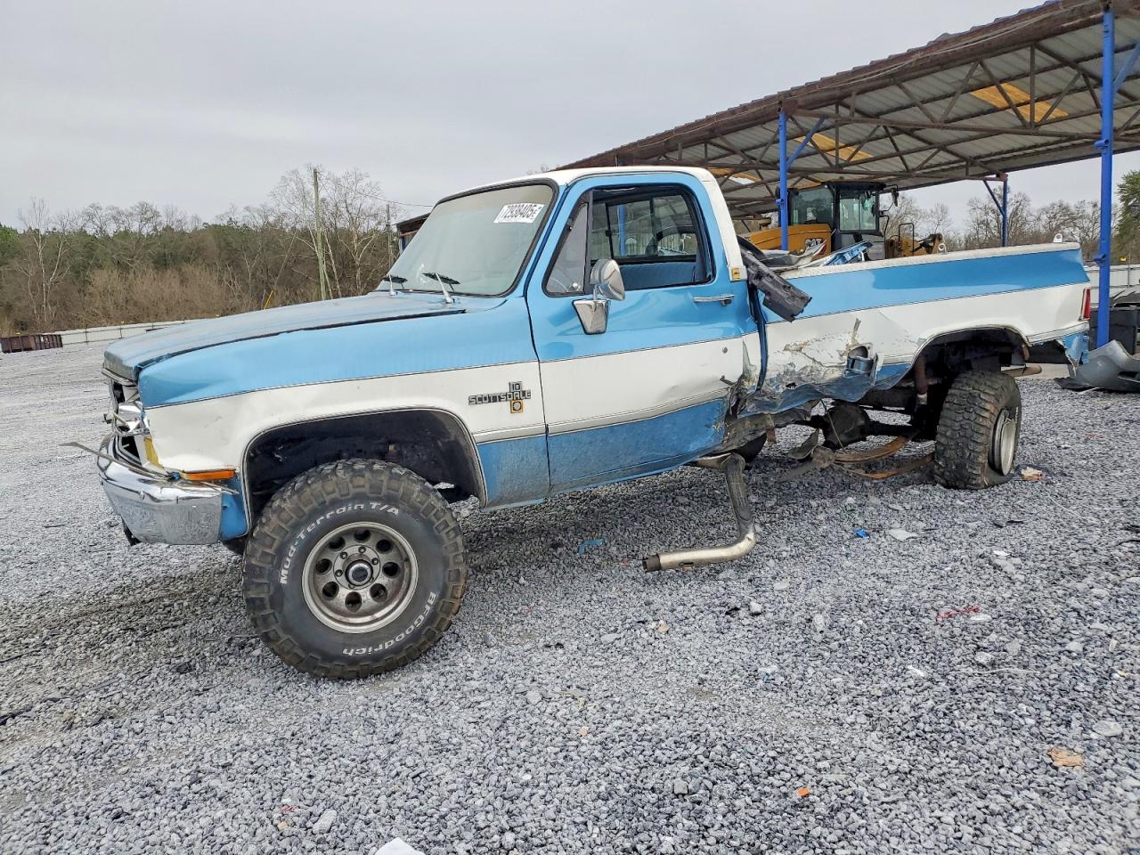 1983 Chevrolet K10 Blue vin: 2GCEK14HXD1137303
