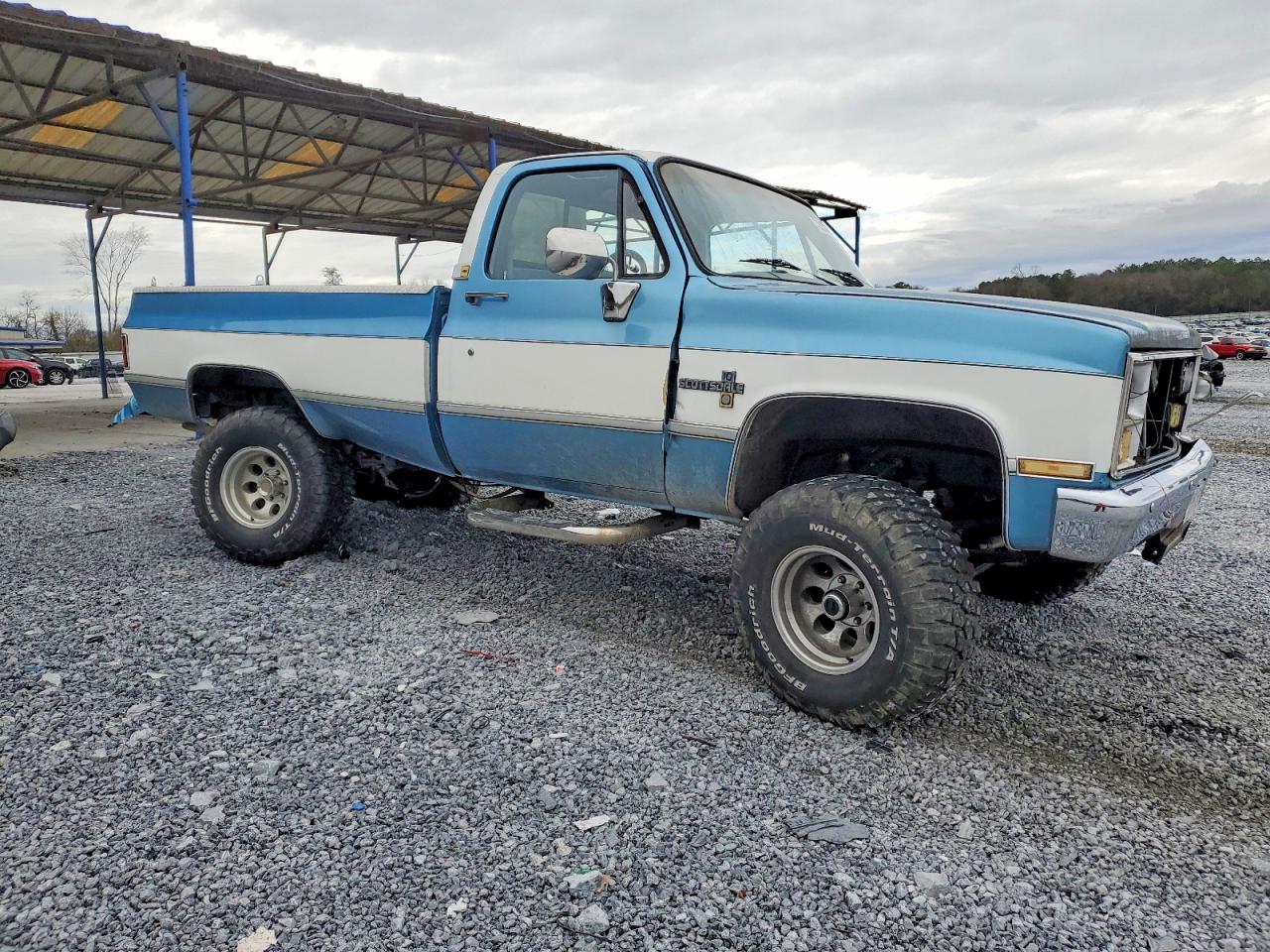 1983 Chevrolet K10 Blue vin: 2GCEK14HXD1137303