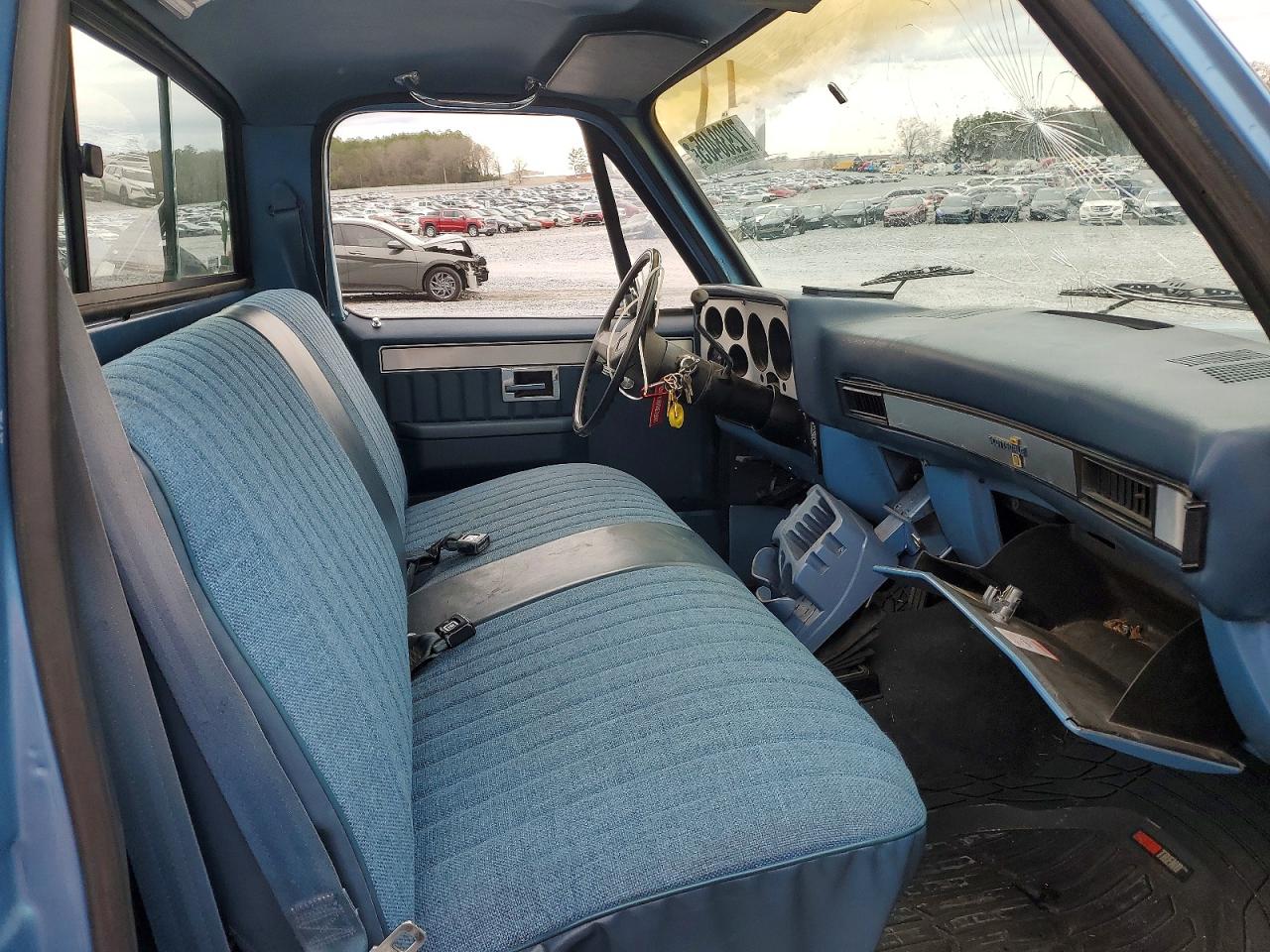 1983 Chevrolet K10 Blue vin: 2GCEK14HXD1137303