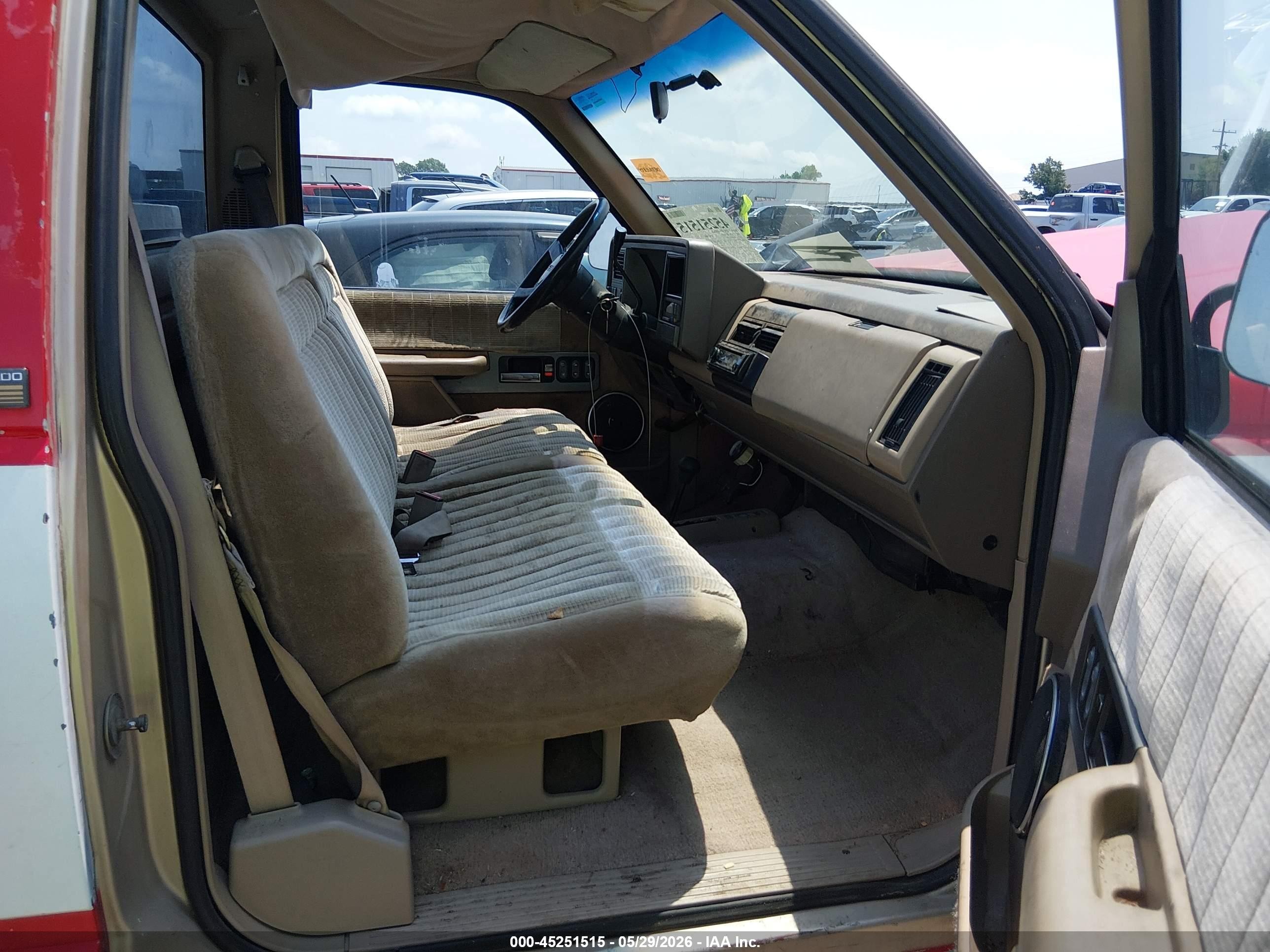 1990 Chevrolet Gmt-400 K1500 Red vin: 2GCEK14K0L1123341