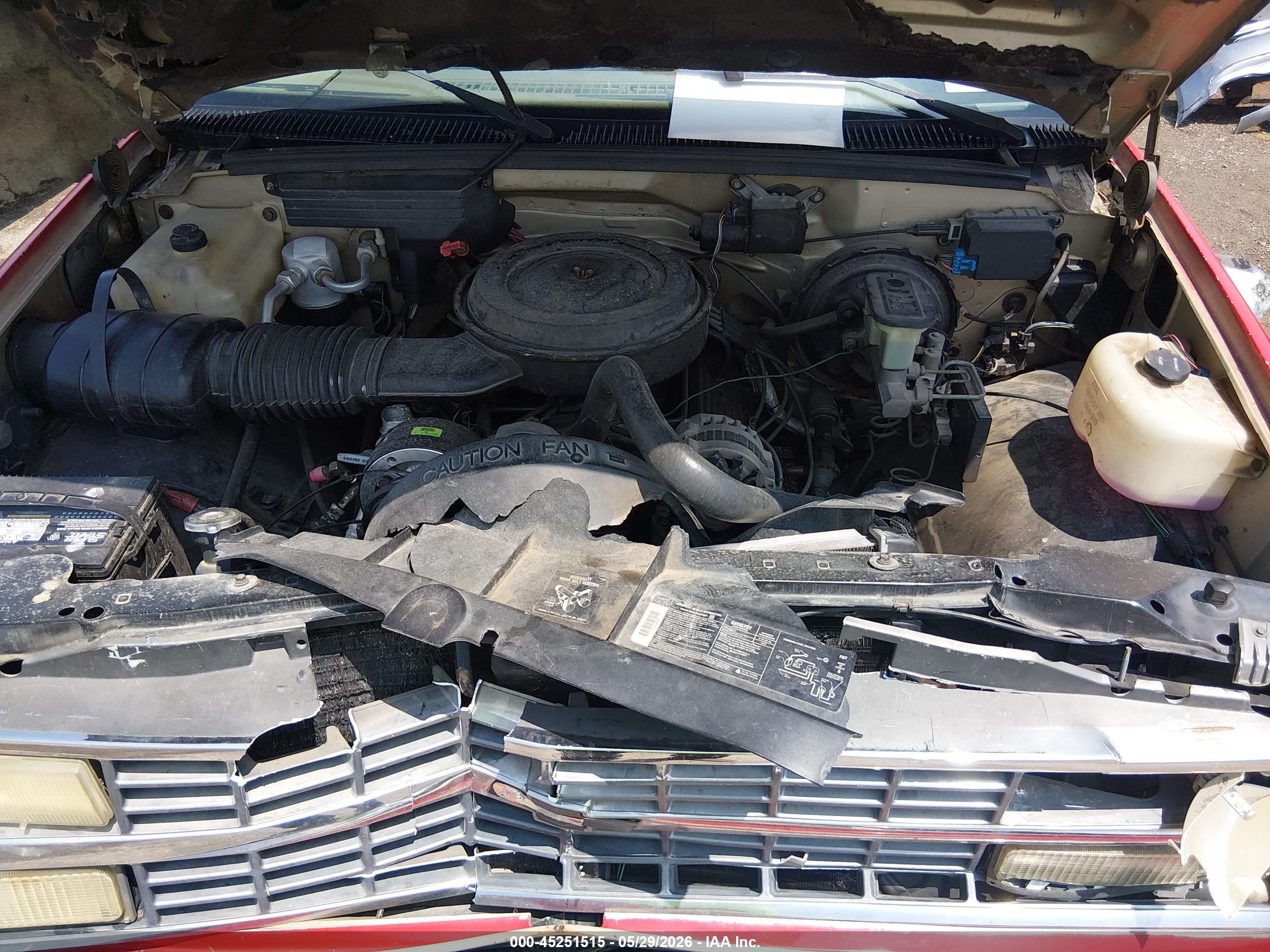 1990 Chevrolet Gmt-400 K1500 Red vin: 2GCEK14K0L1123341