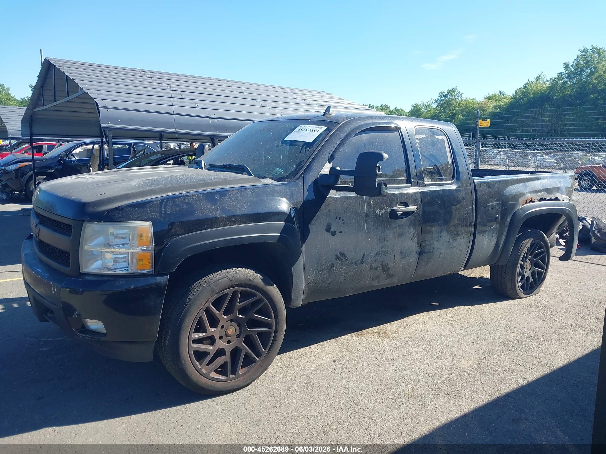 2007 Chevrolet Silverado 1500 Lt2 Black vin: 2GCEK190271651461