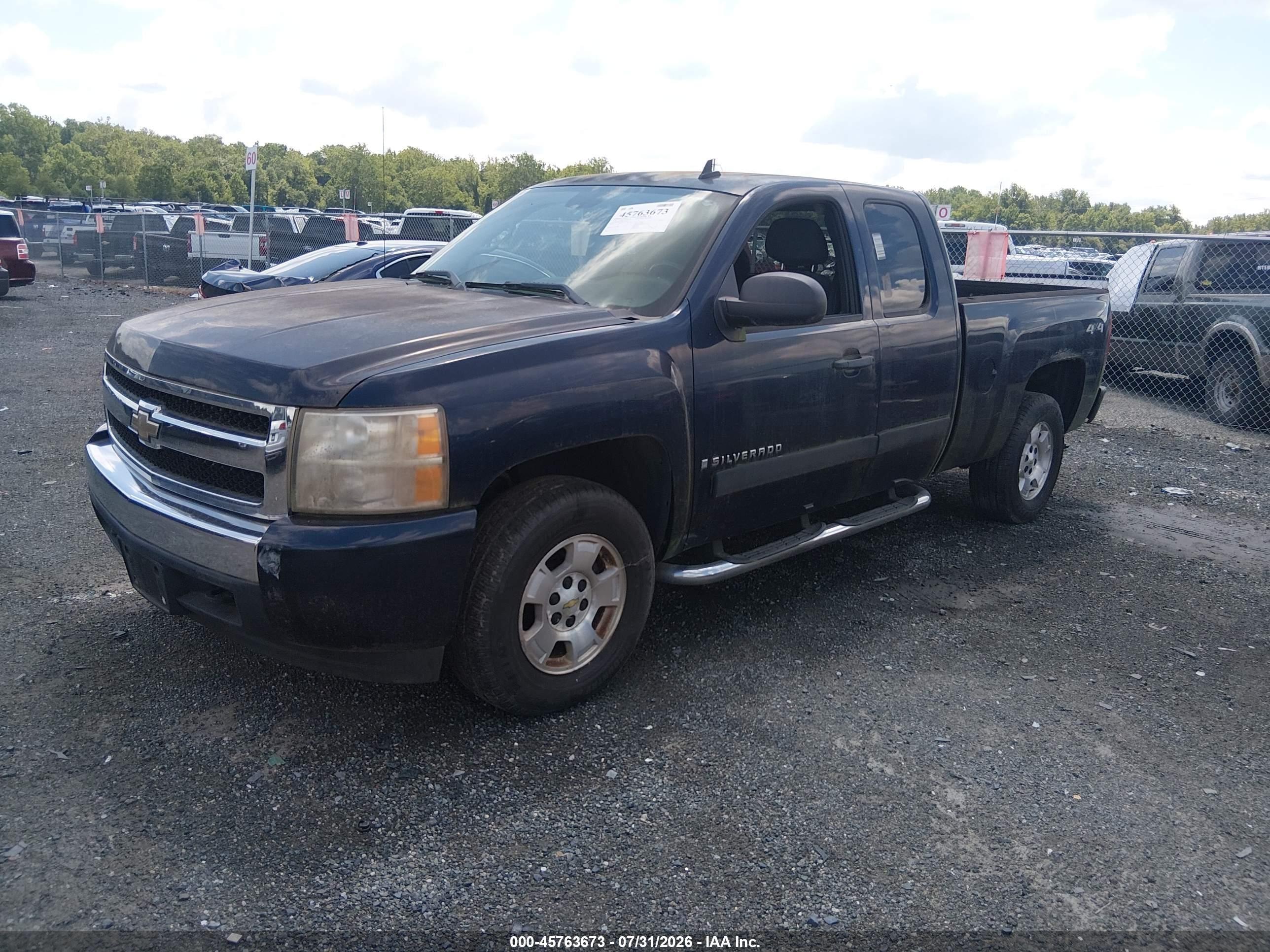 2008 Chevrolet Silverado 1500 Lt1 Blue vin: 2GCEK190481137953