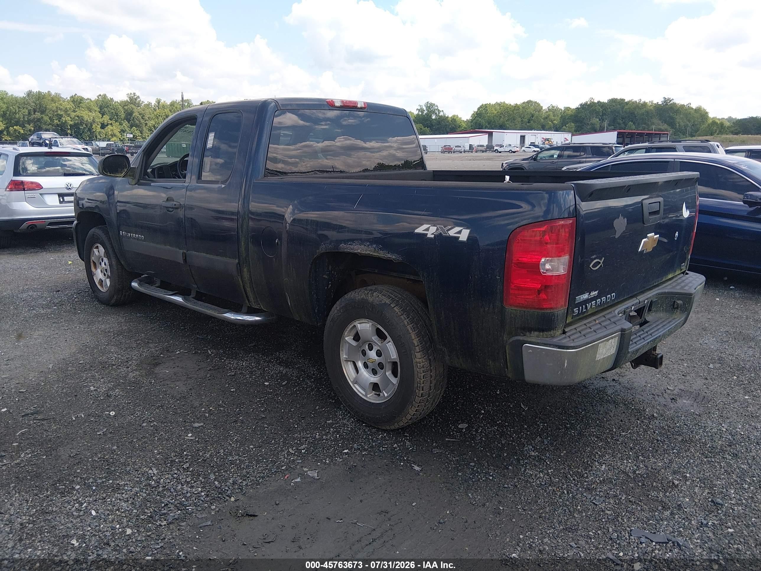 2008 Chevrolet Silverado 1500 Lt1 Blue vin: 2GCEK190481137953