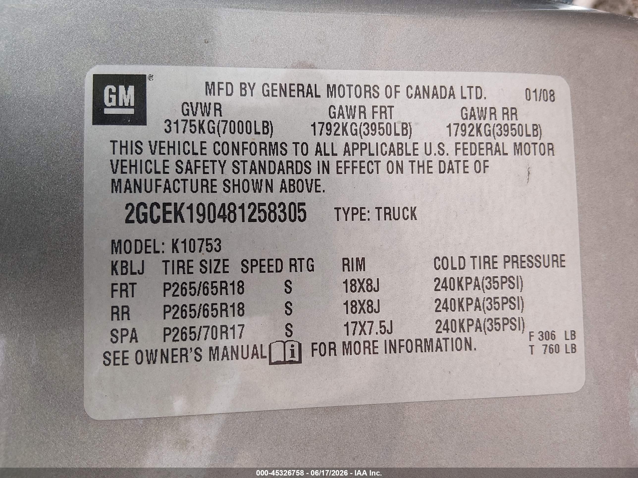 2008 Chevrolet Silverado 1500 Ltz Gray vin: 2GCEK190481258305
