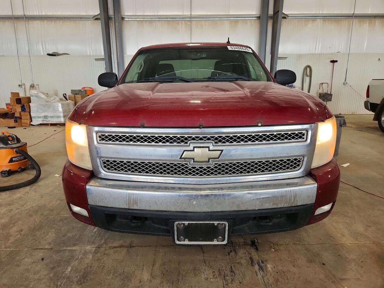 2007 Chevrolet Silverado K1500 Burgundy vin: 2GCEK190971679547