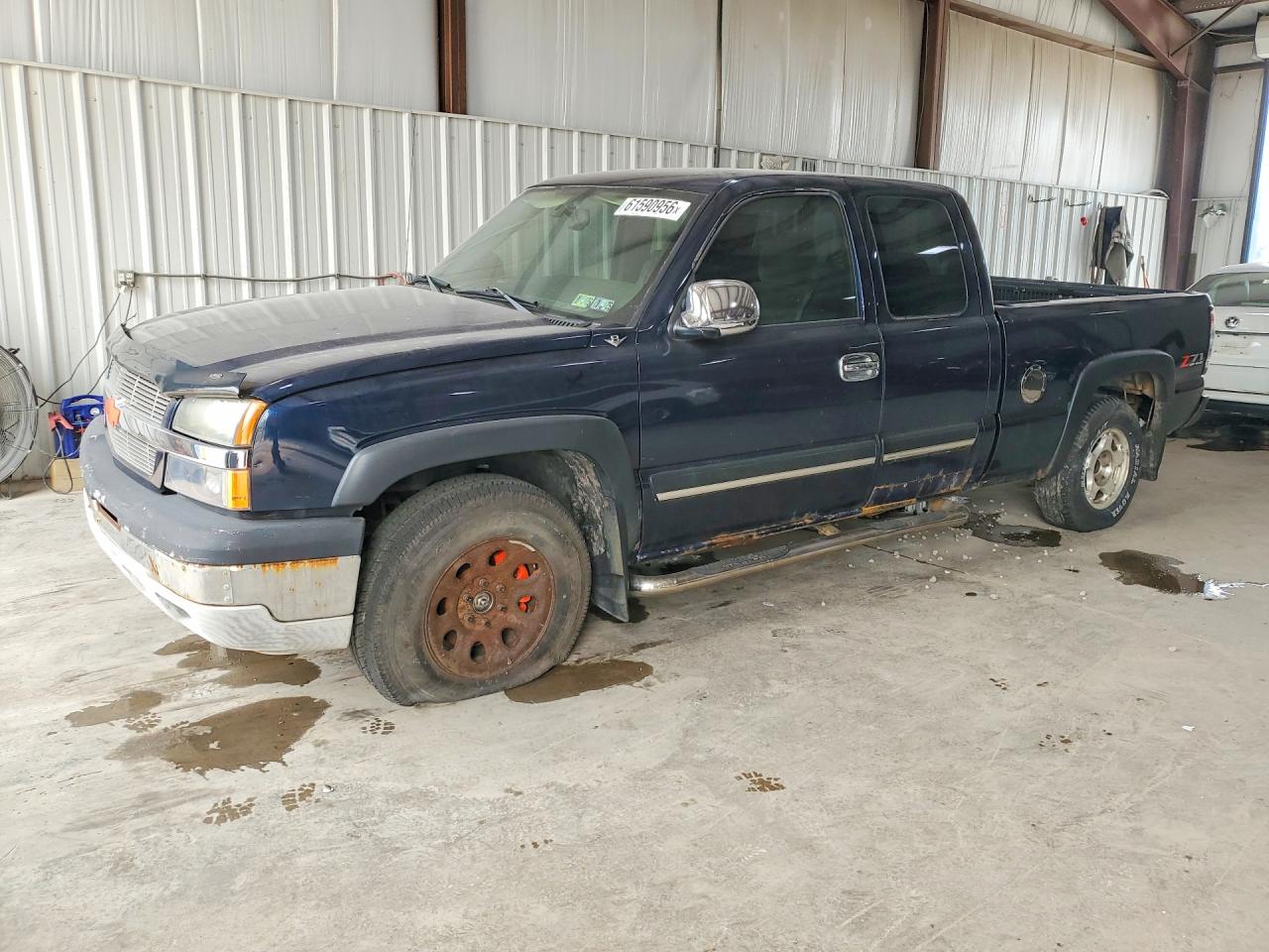 2005 Chevrolet Silverado K1500 Blue vin: 2GCEK19B451312201