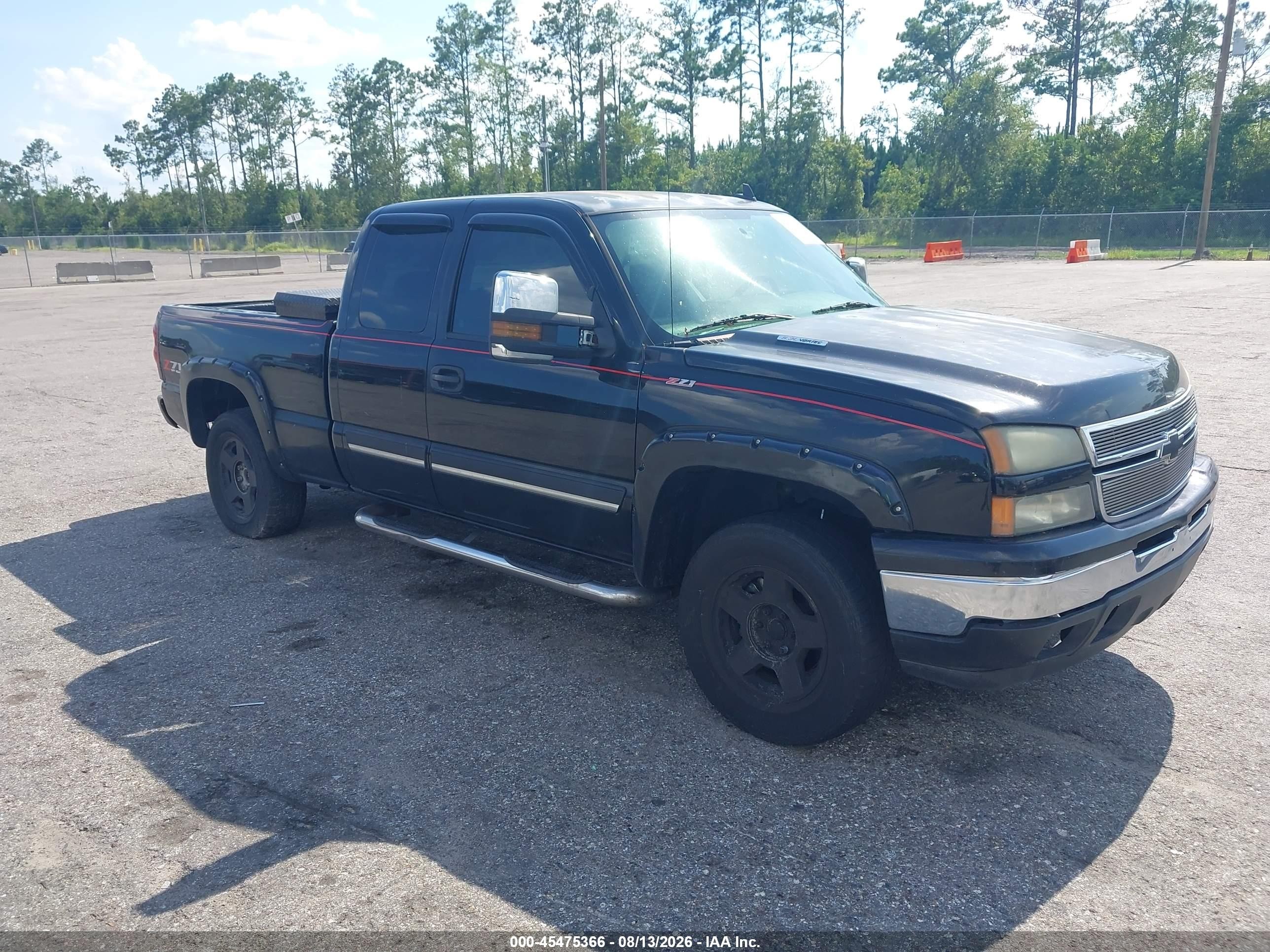 2006 Chevrolet Silverado 1500 Lt2 Black vin: 2GCEK19B461111688