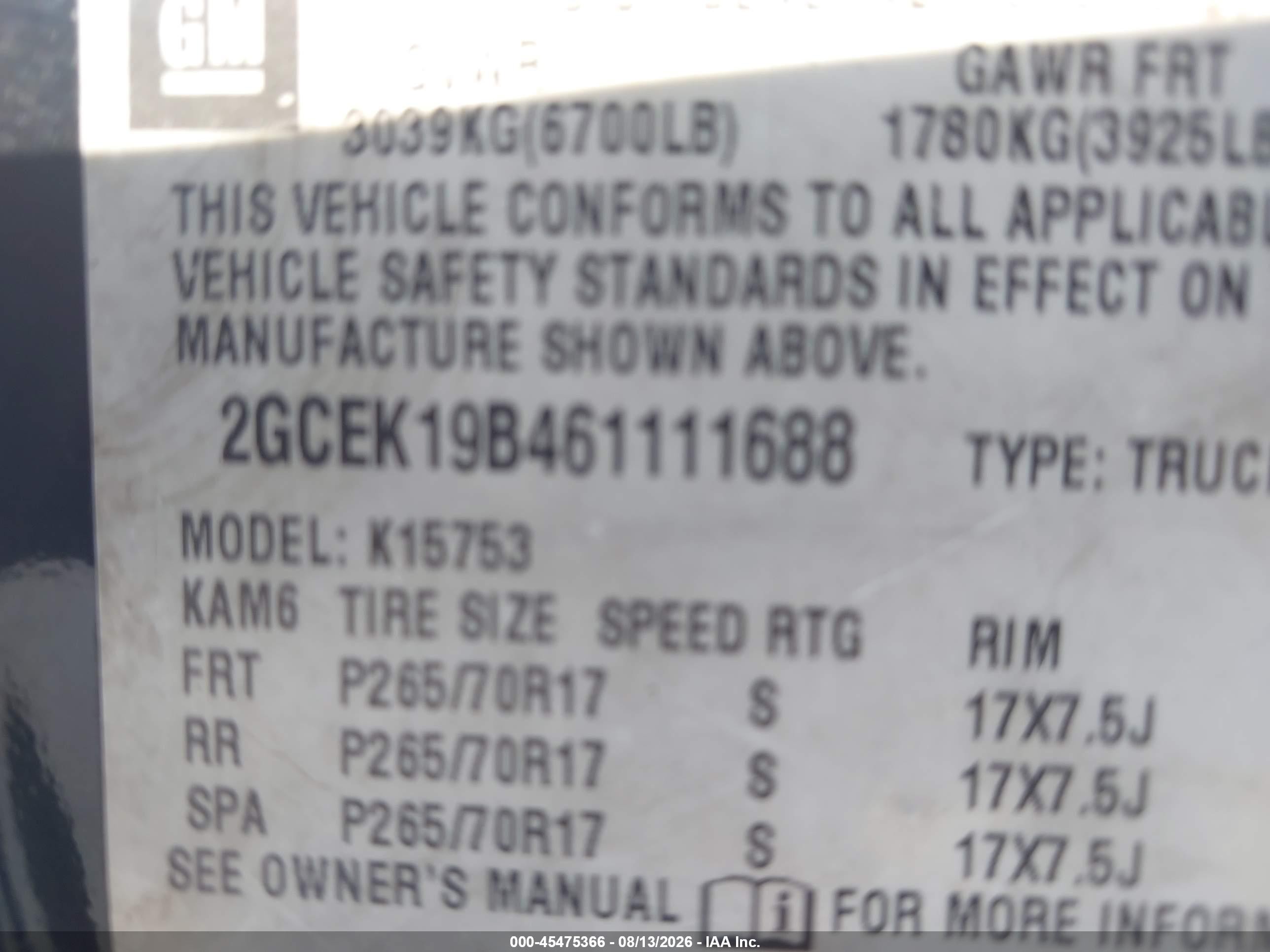 2006 Chevrolet Silverado 1500 Lt2 Black vin: 2GCEK19B461111688