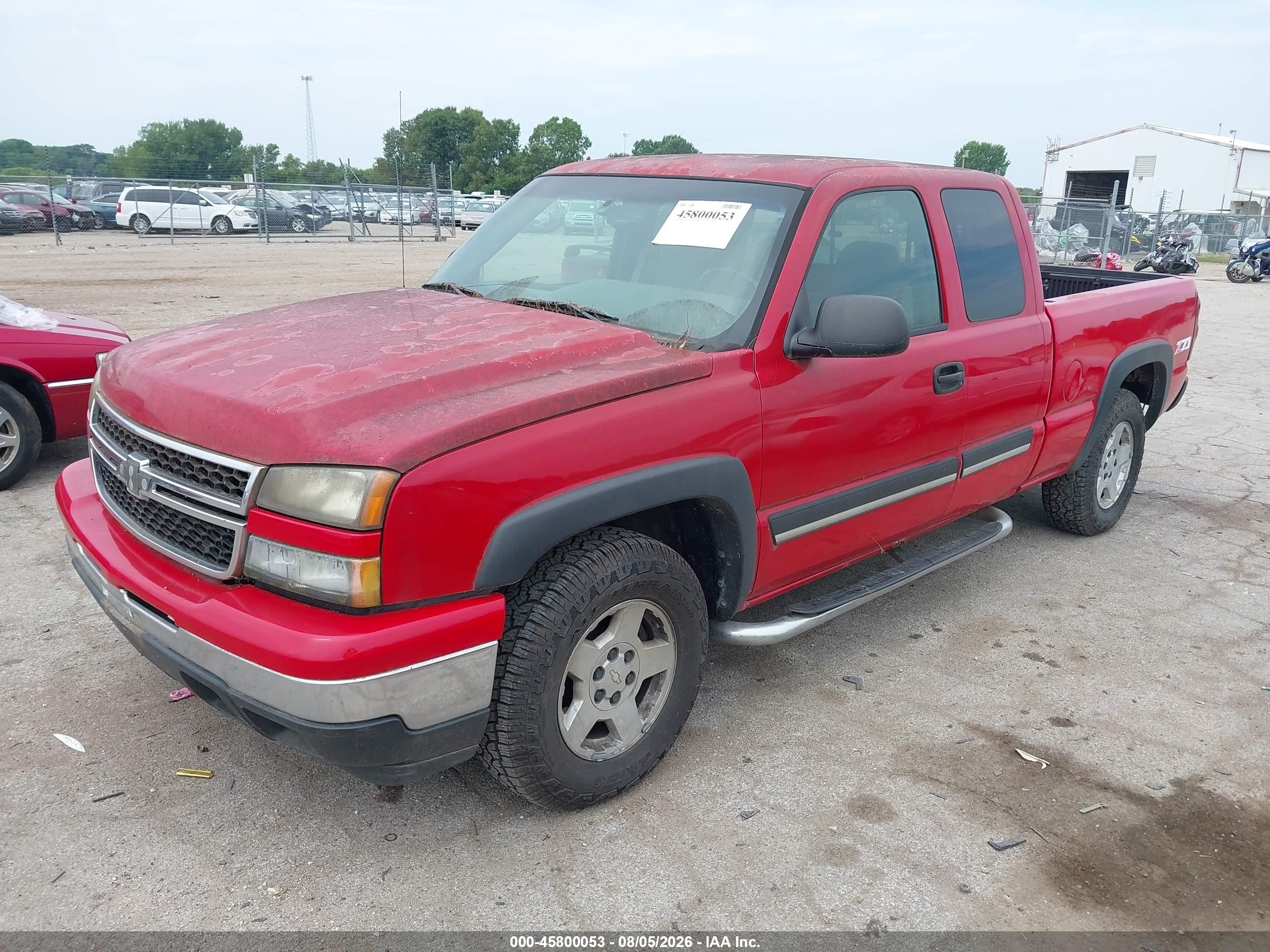 2006 Chevrolet Silverado 1500 Lt1 Red vin: 2GCEK19B561144294