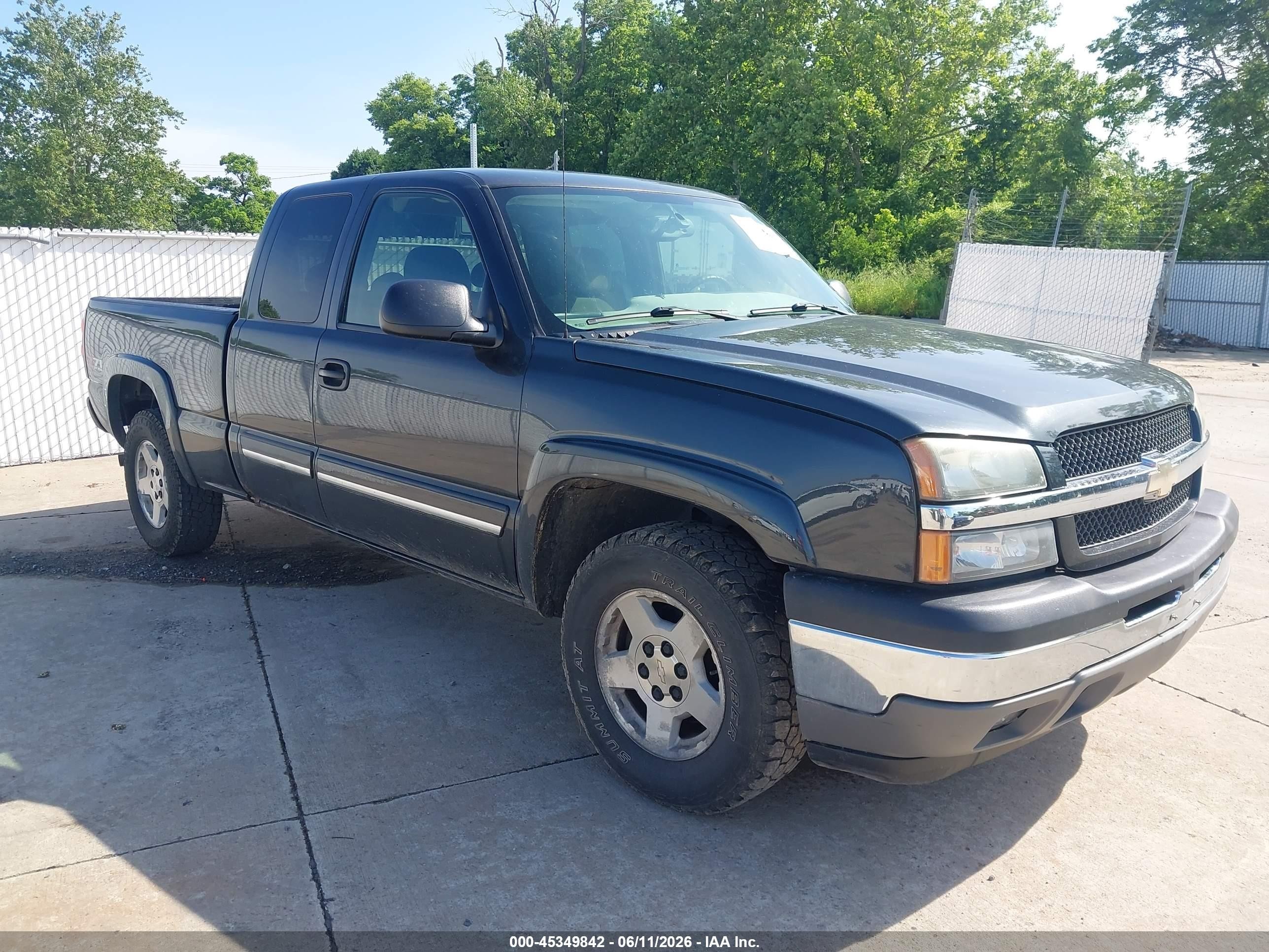 2005 Chevrolet Silverado 1500 Z71 Black vin: 2GCEK19B751339070