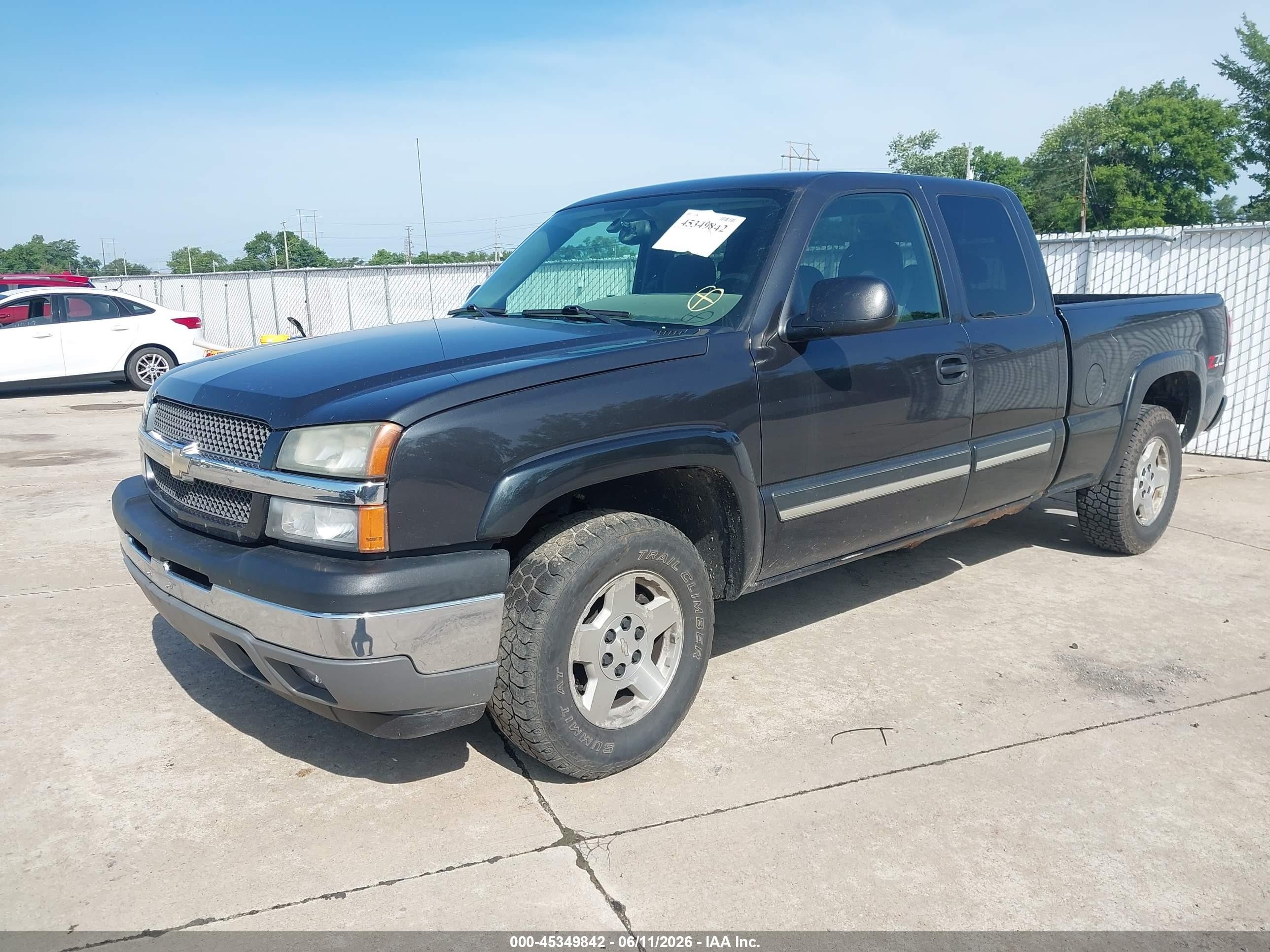 2005 Chevrolet Silverado 1500 Z71 Black vin: 2GCEK19B751339070