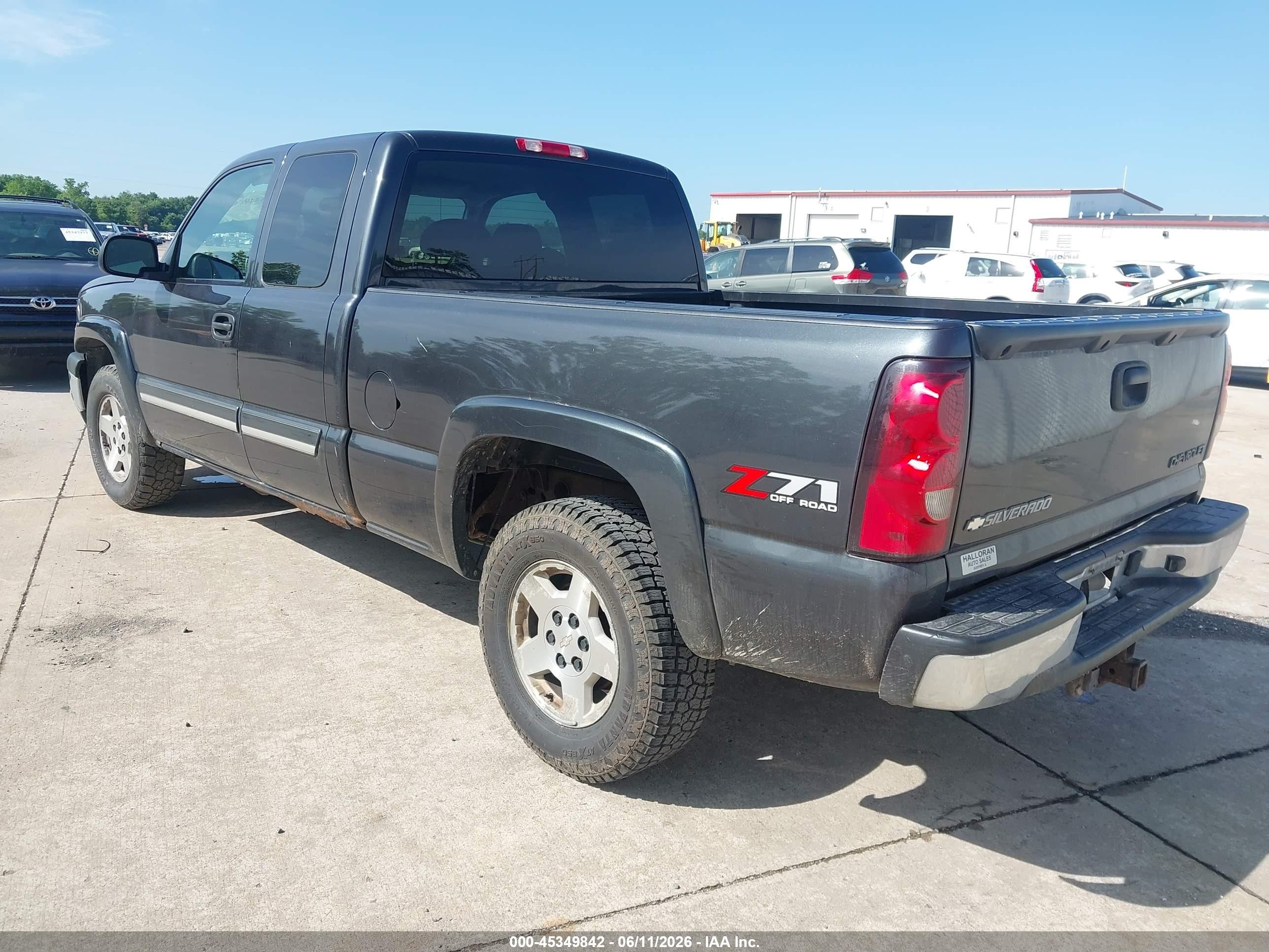2005 Chevrolet Silverado 1500 Z71 Black vin: 2GCEK19B751339070