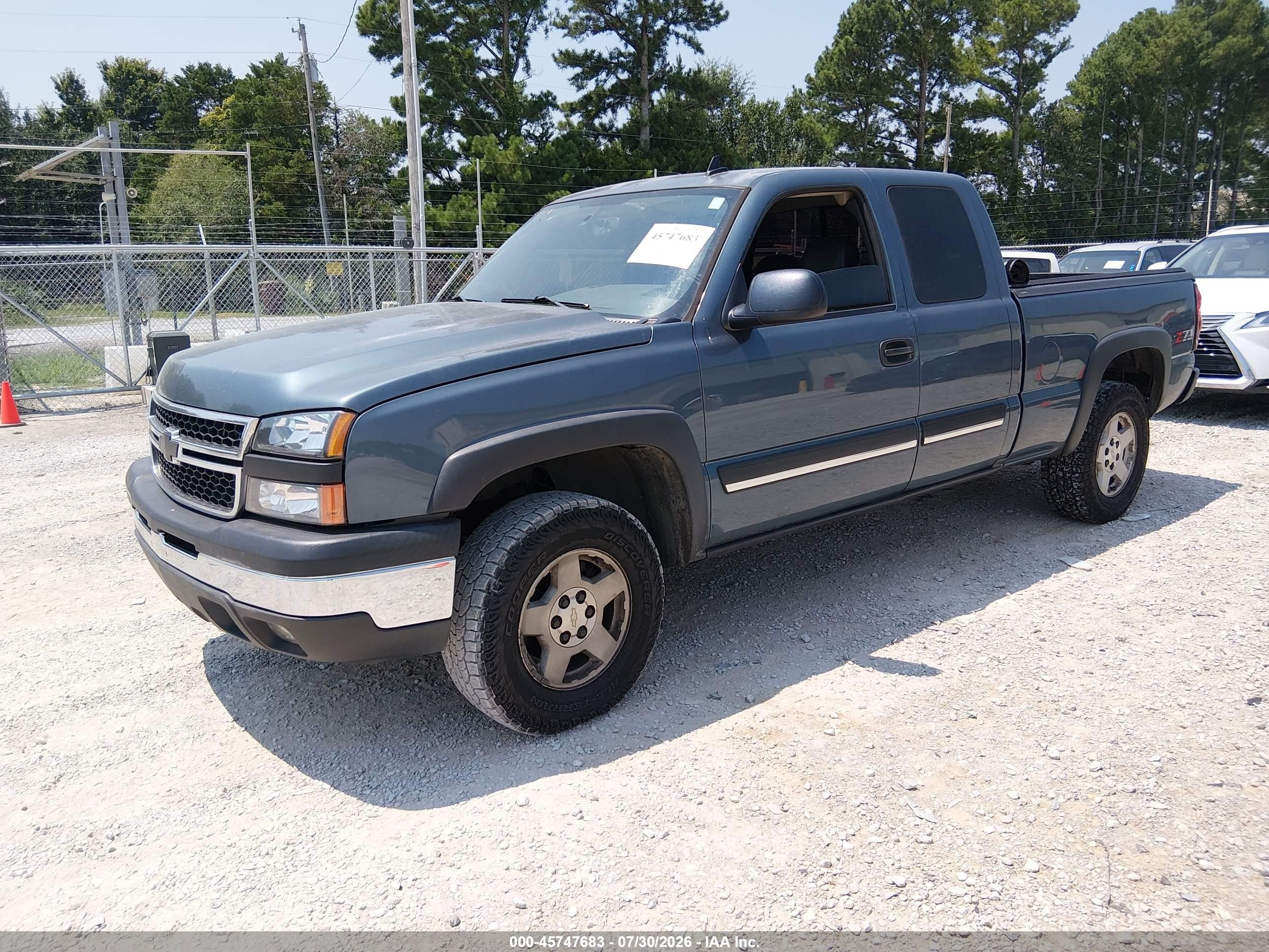 2007 Chevrolet Silverado 1500 Classic Lt3 Blue vin: 2GCEK19B771106552