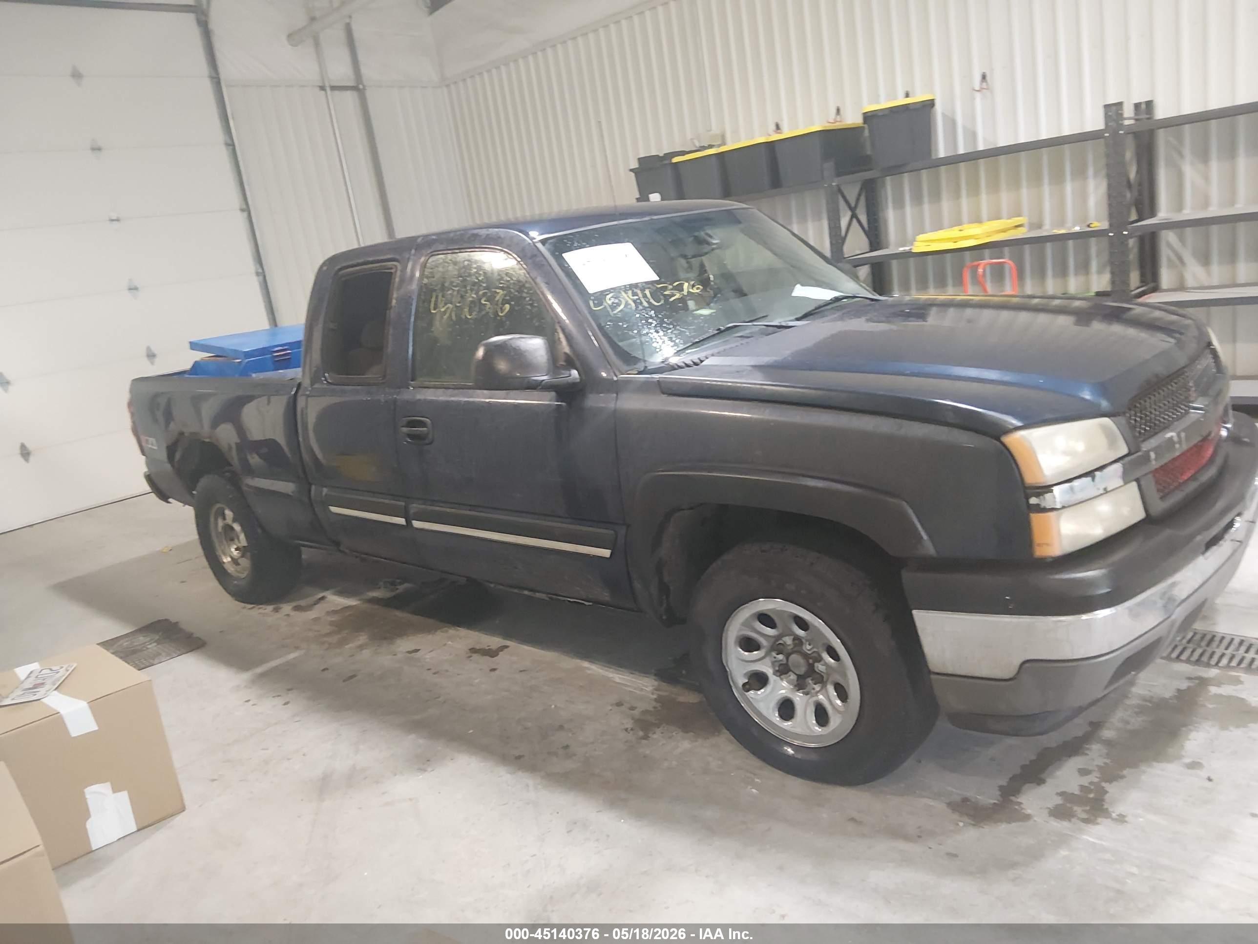 2005 Chevrolet Silverado 1500 Z71 Blue vin: 2GCEK19B951321007