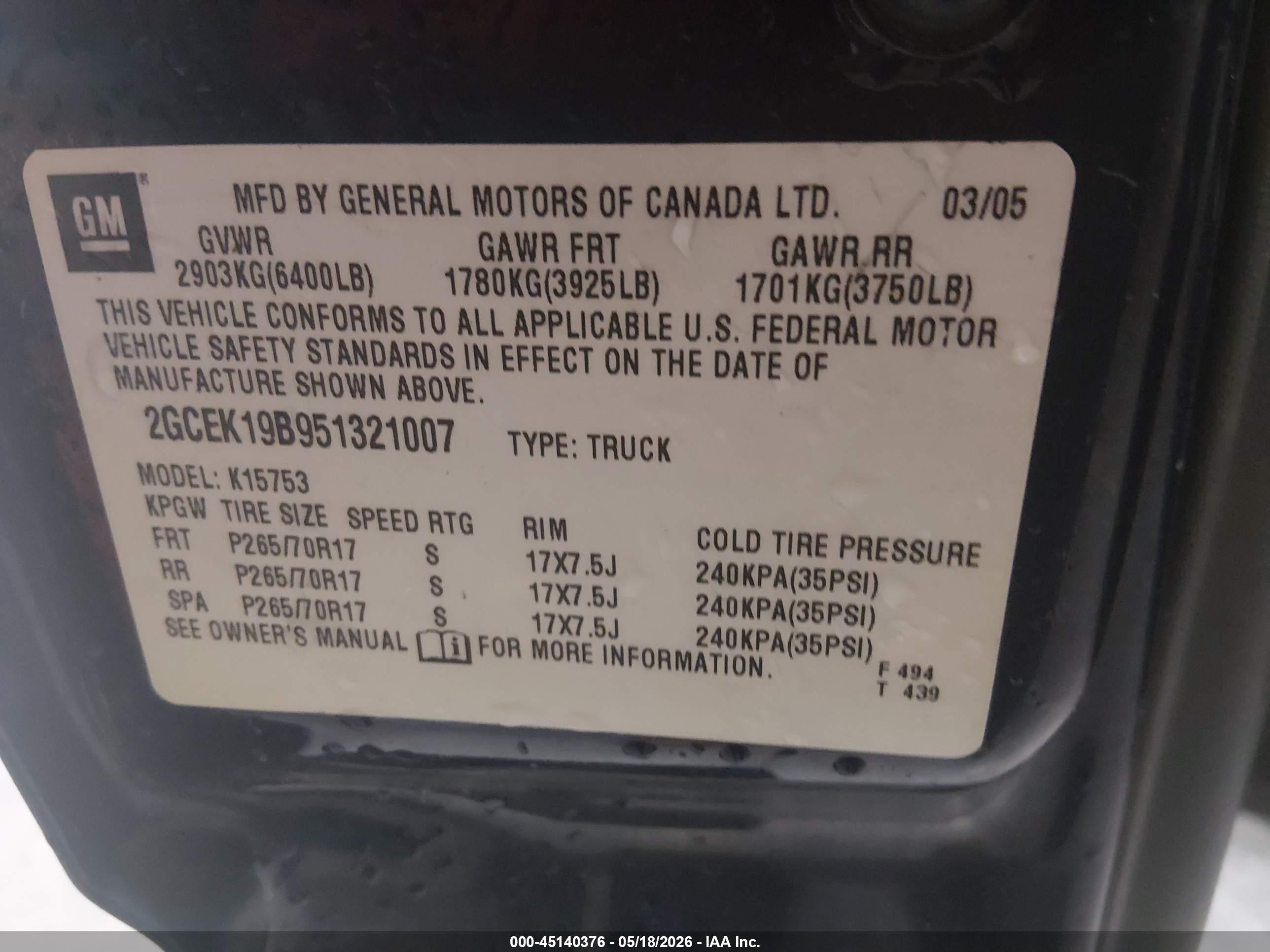 2005 Chevrolet Silverado 1500 Z71 Blue vin: 2GCEK19B951321007