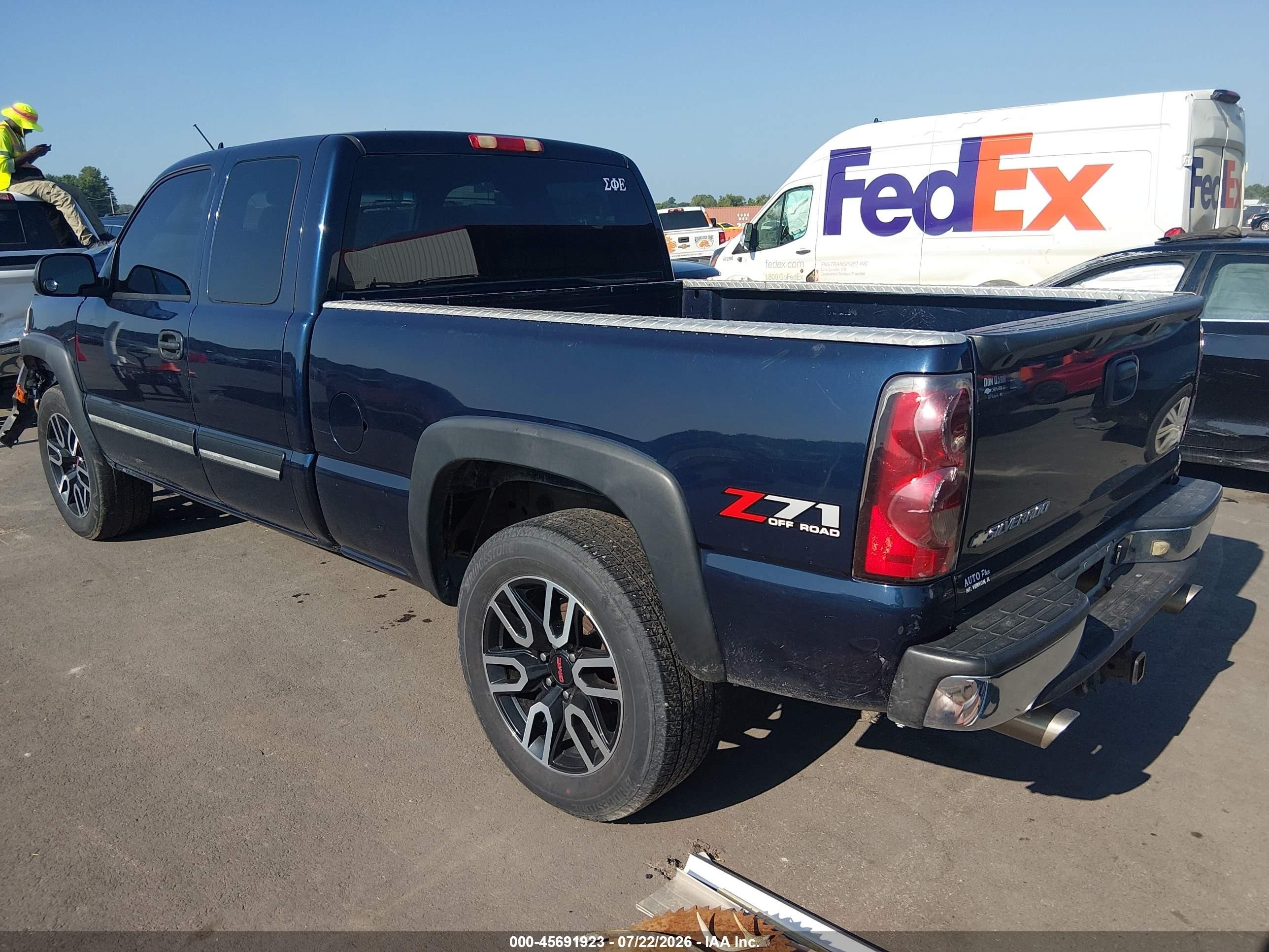 2006 Chevrolet Silverado 1500 Lt2 Blue vin: 2GCEK19B961113355